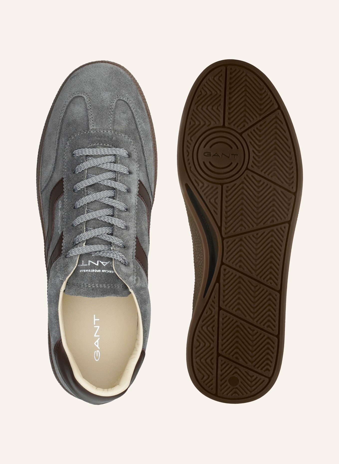 GANT CUZMO Sneakers: BROWN / DARK BROWN