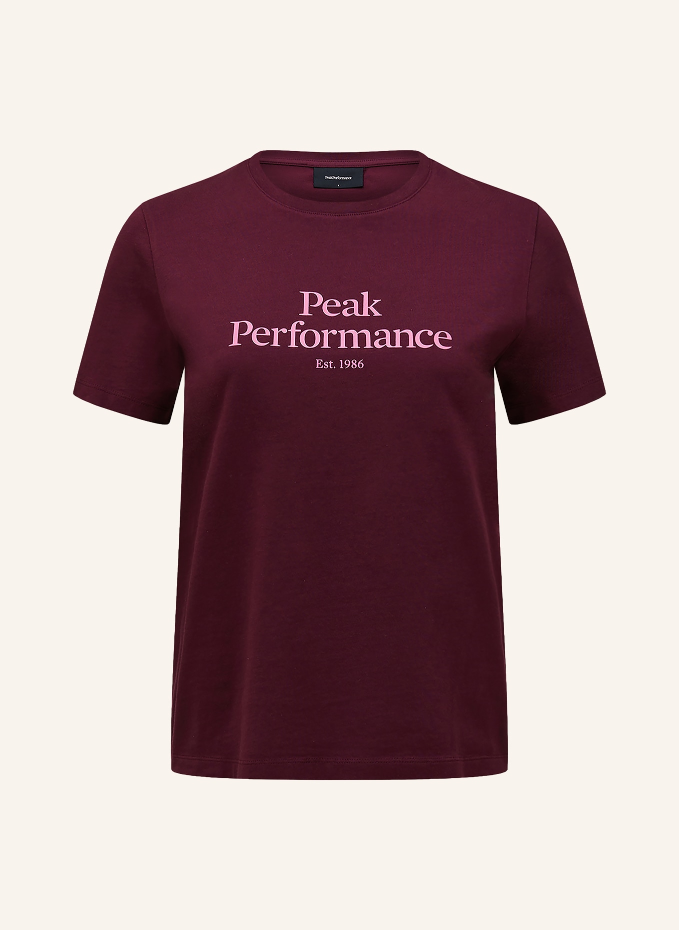 Peak Performance T-shirt ORIGINAL TEE: DARK RED