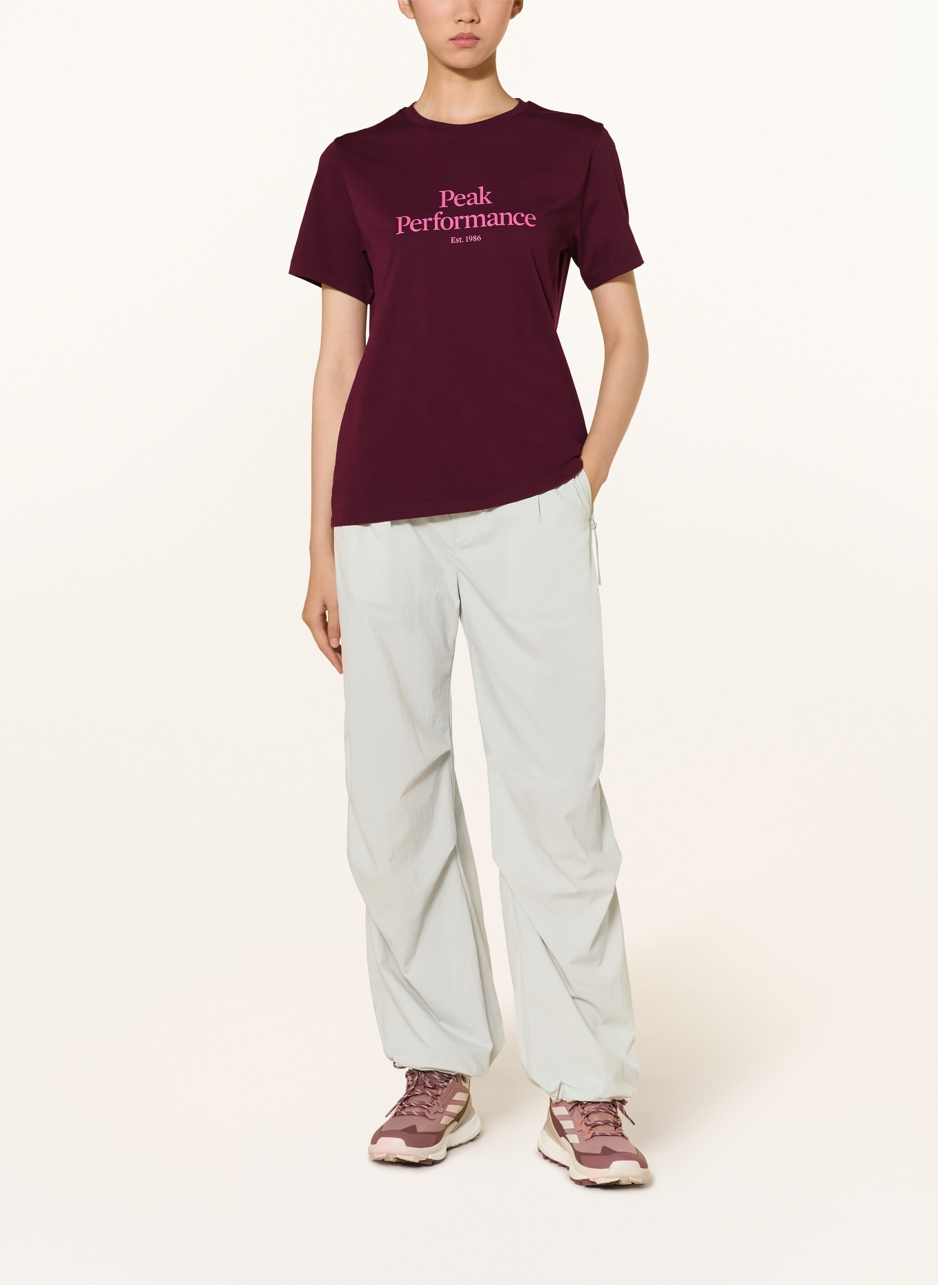 Peak Performance T-shirt ORIGINAL TEE: DARK RED