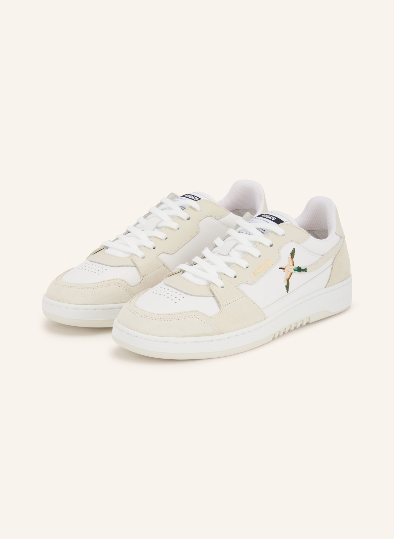 AXEL ARIGATO DICE LO BEE BIRD Sneakers: BEIGE / DARK GREEN / WHITE