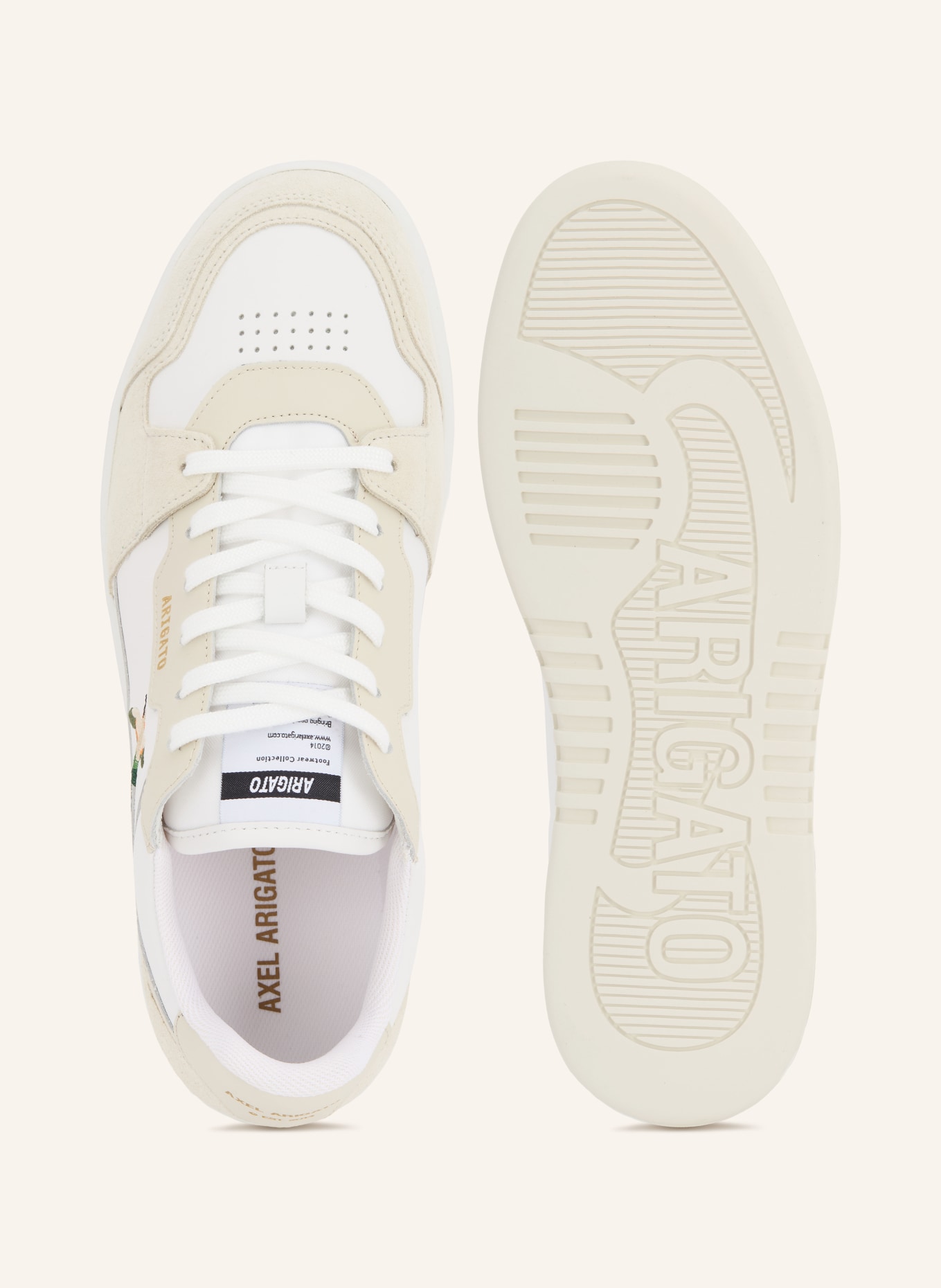 AXEL ARIGATO DICE LO BEE BIRD Sneakers: BEIGE / DARK GREEN / WHITE