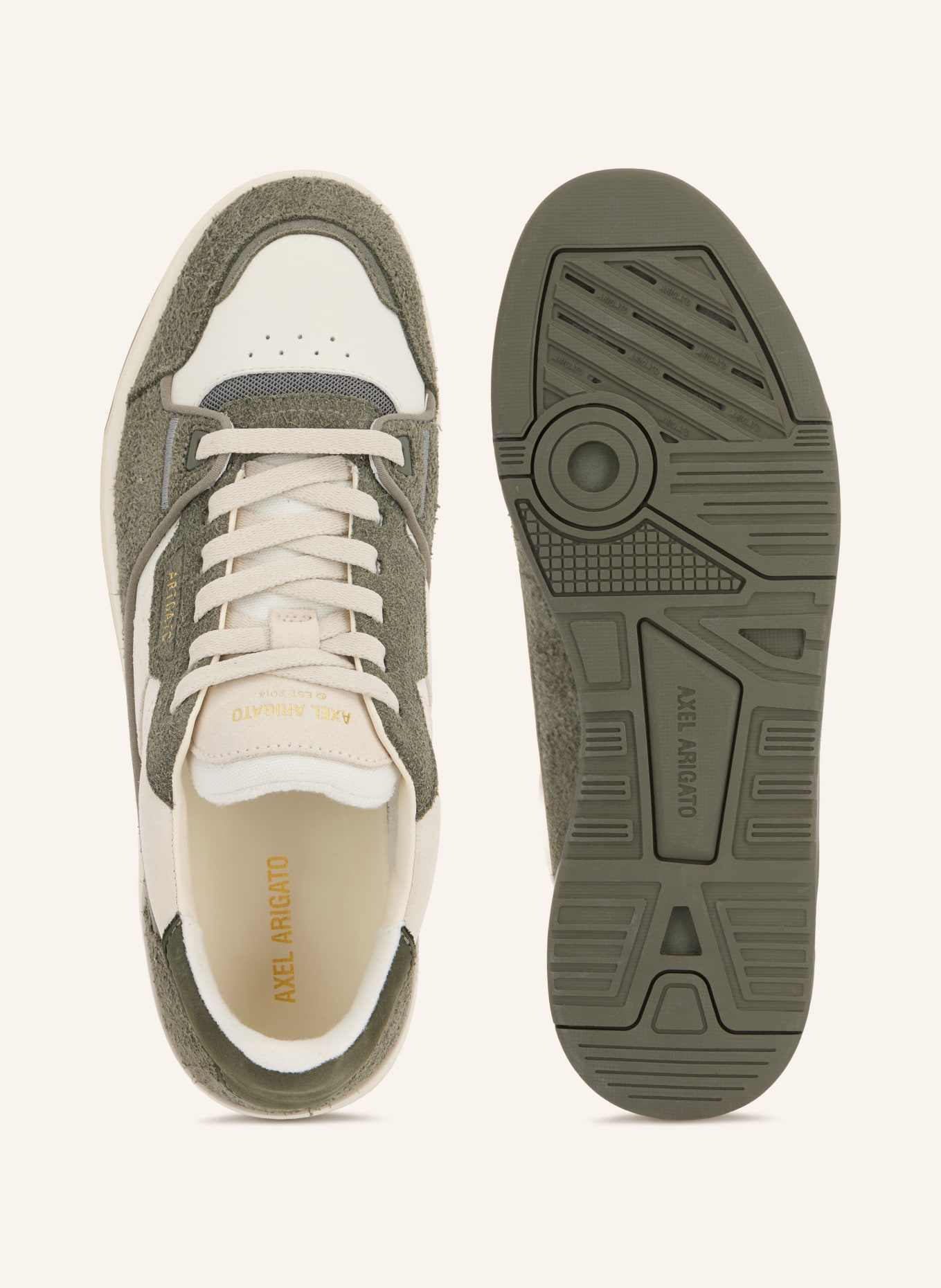 AXEL ARIGATO CLAY Sneakers: KHAKI / ECRU