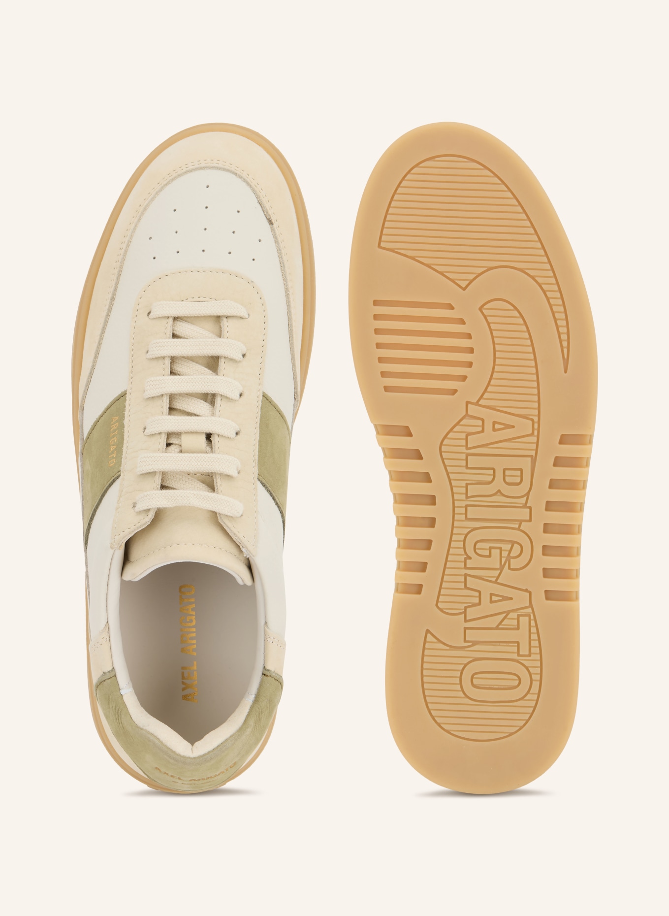 AXEL ARIGATO Sneakers ORBIT: BLANC / CRÈME / VERT CLAIR