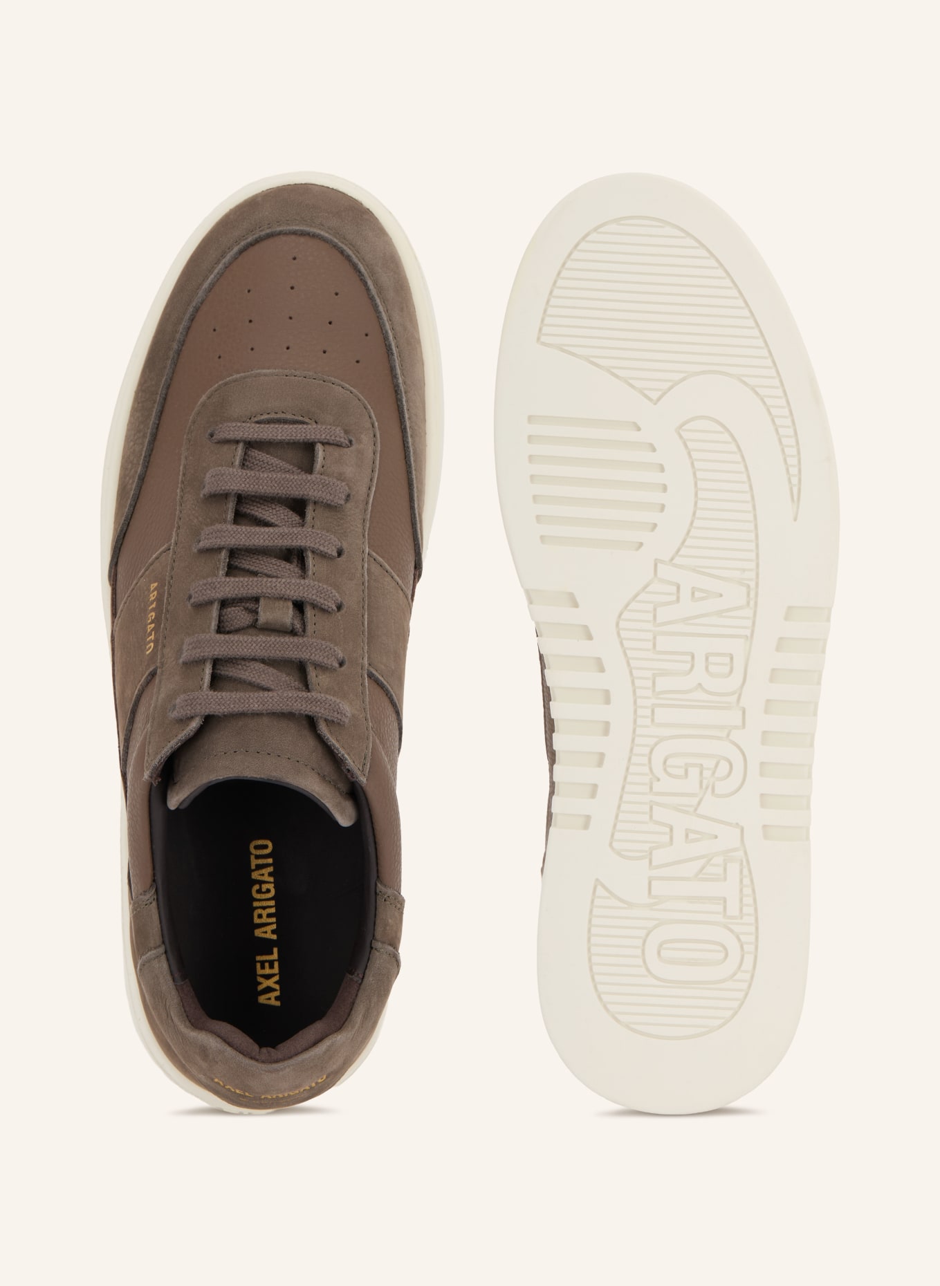 AXEL ARIGATO ORBIT Sneakers: TAUPE / DARK GRAY