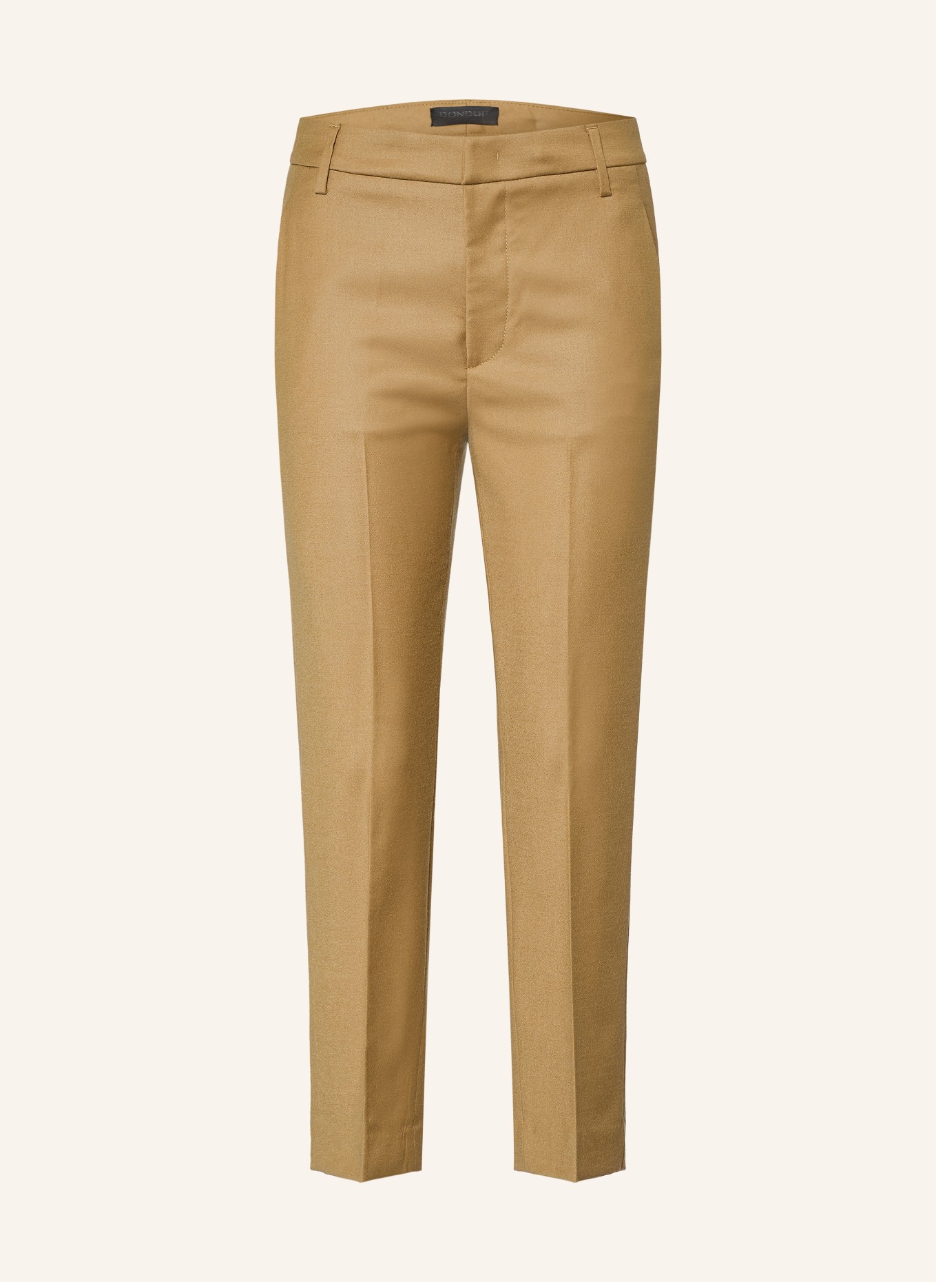 Dondup 7/8 broek NIMA van flanel: CAMEL