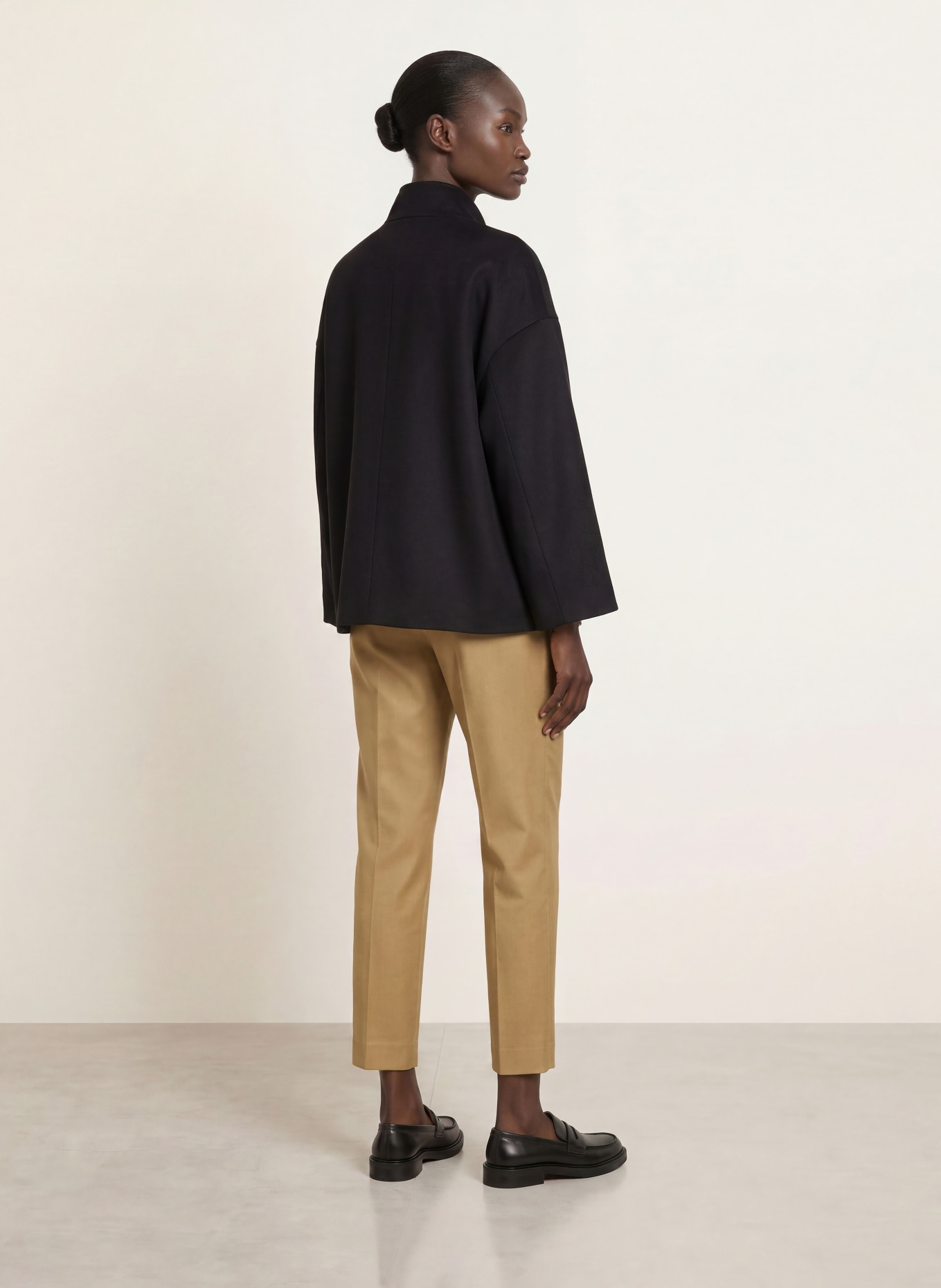 Dondup 7/8 broek NIMA van flanel: CAMEL