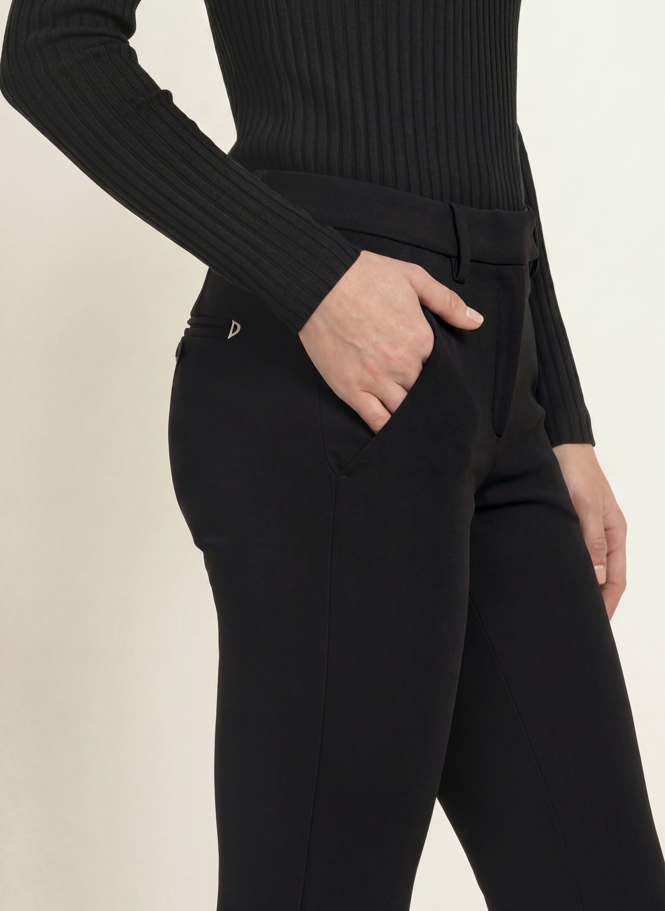 Dondup Jerseyhose: SCHWARZ