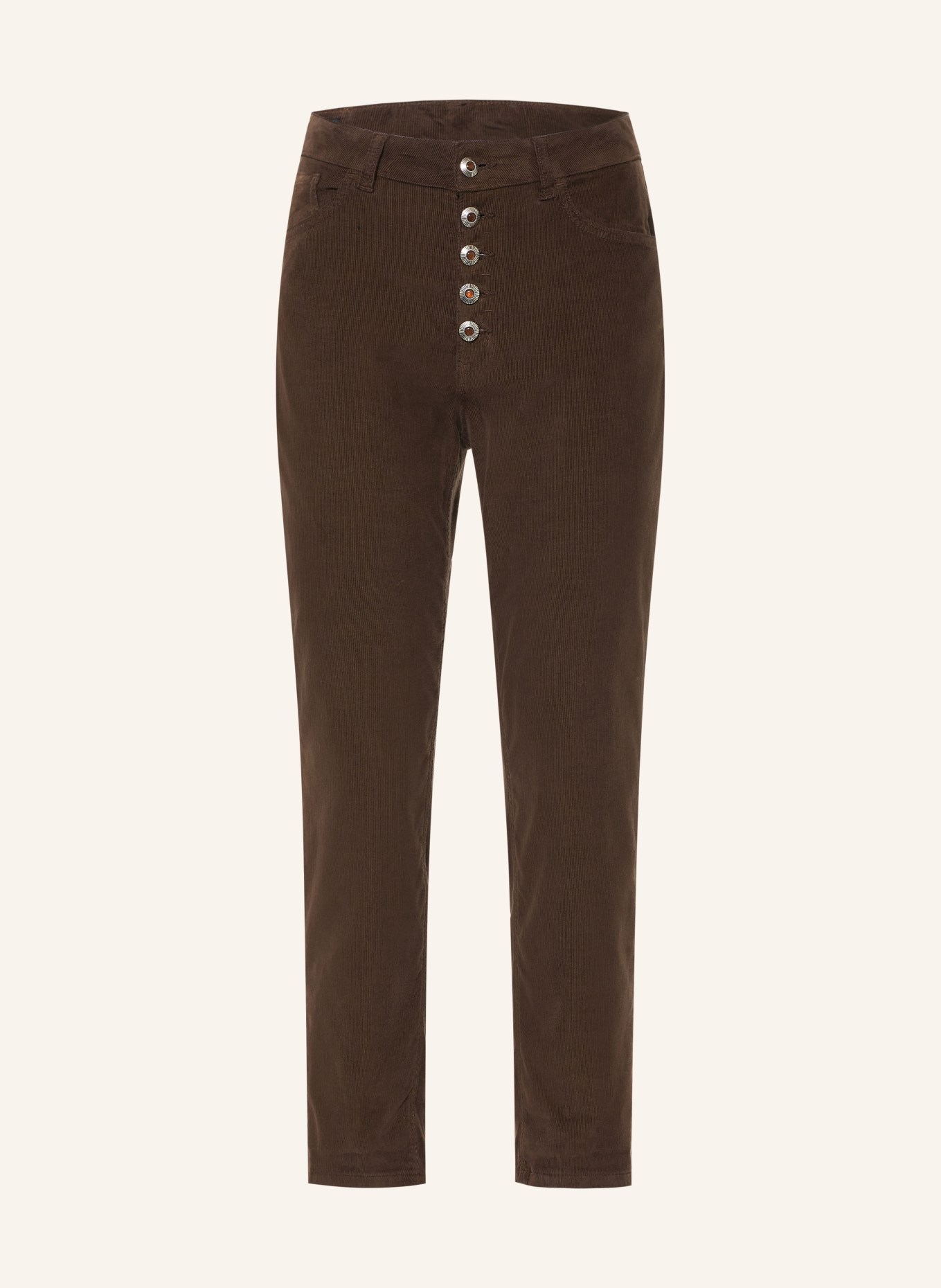 Dondup 7/8 Chino kalhoty KOONS z manšestru: 737 CIOCCOLATO