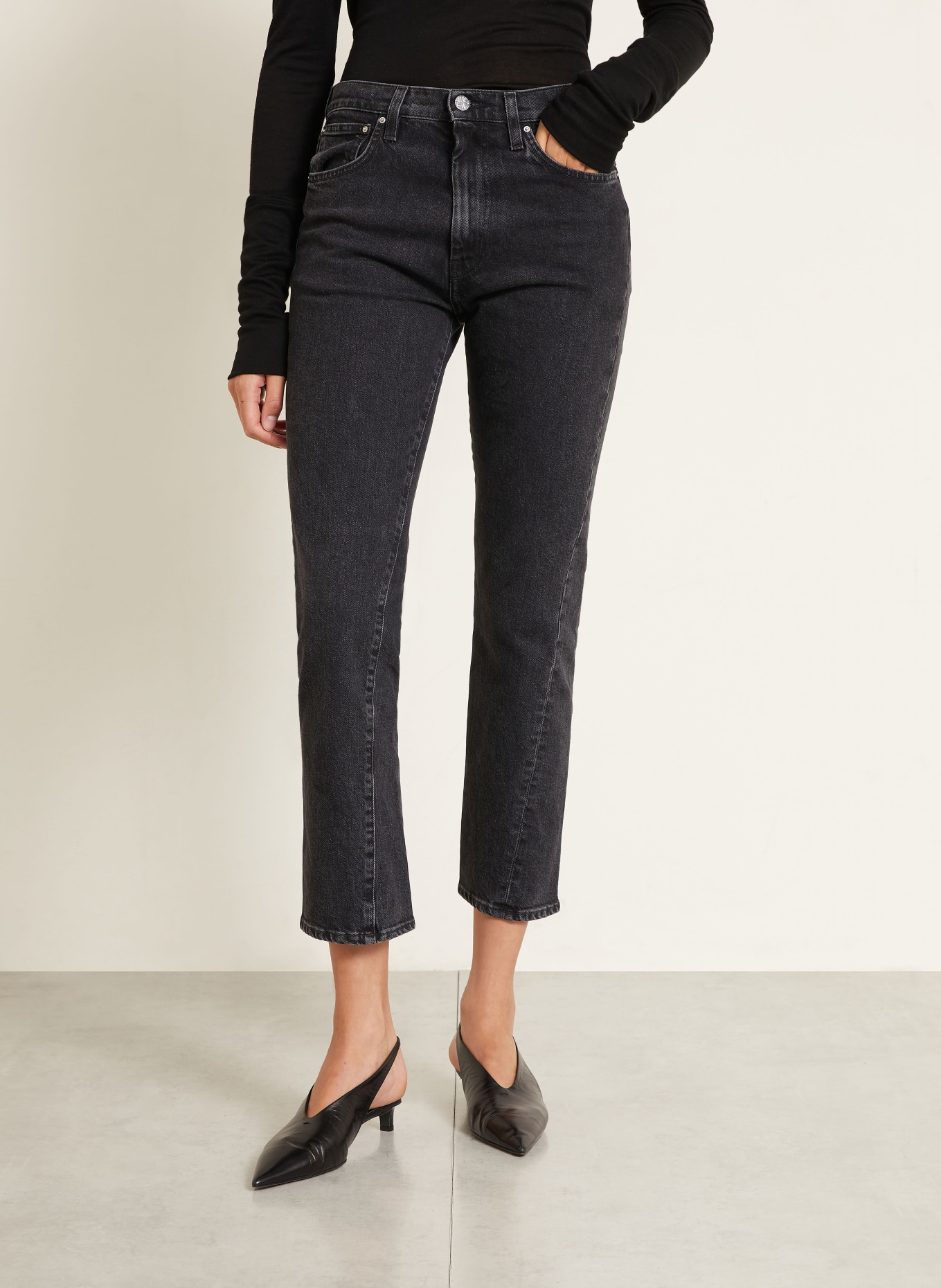TOTEME Straight jeans: 069 GREY WASH