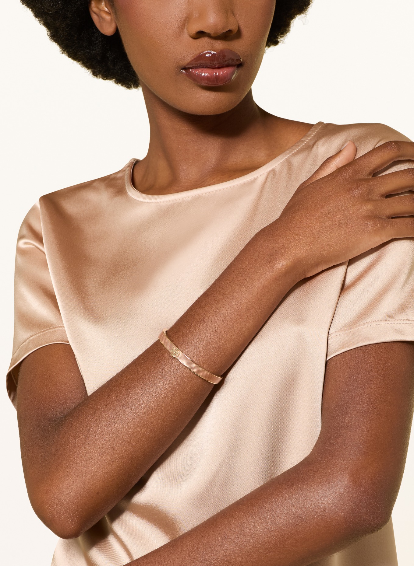 TORY BURCH ICON Bangle: ROSE GOLD / GOLD