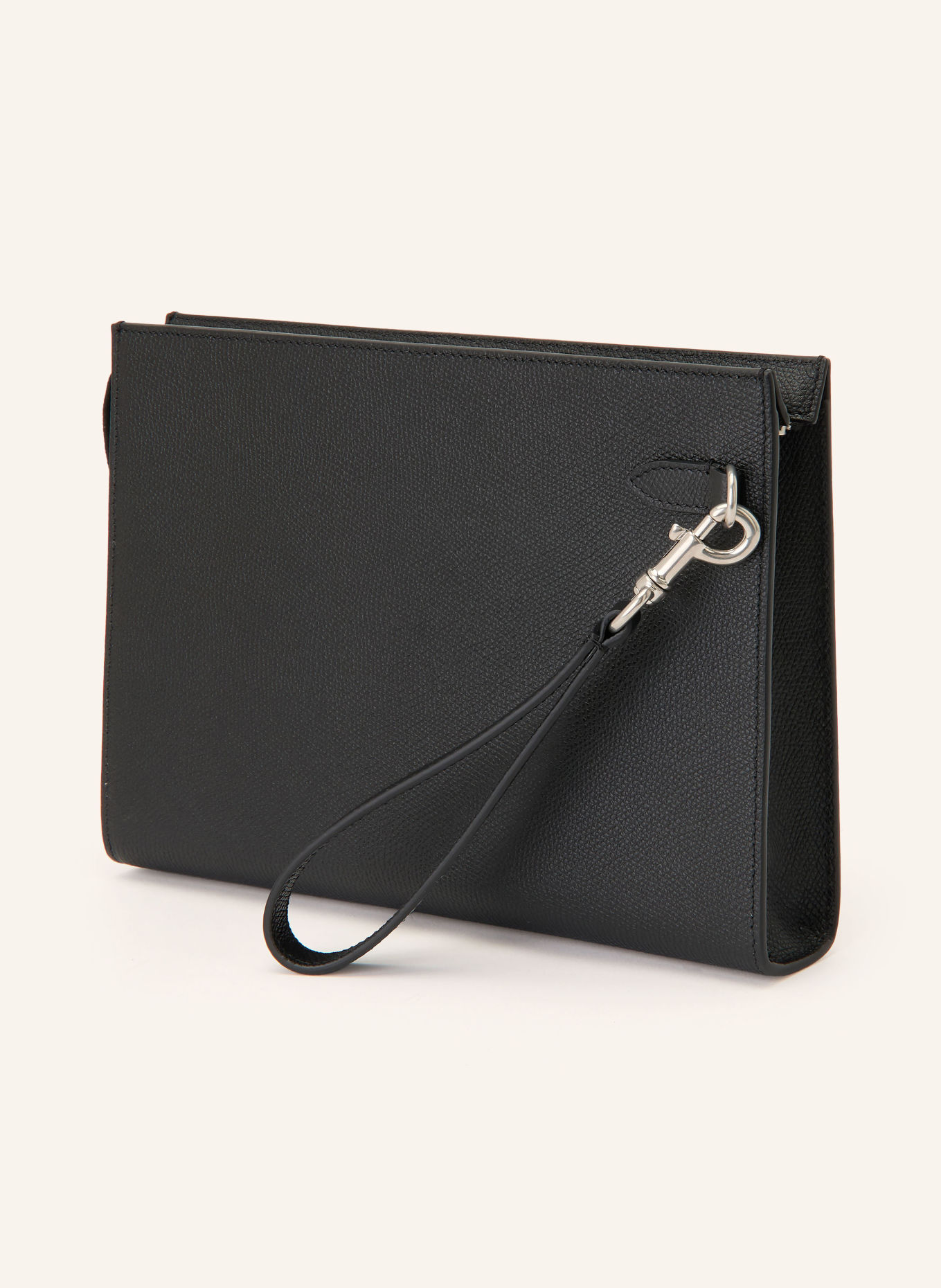 VALENTINO GARAVANI Pochette VLOGO SIGNATURE: NOIR / ARGENT