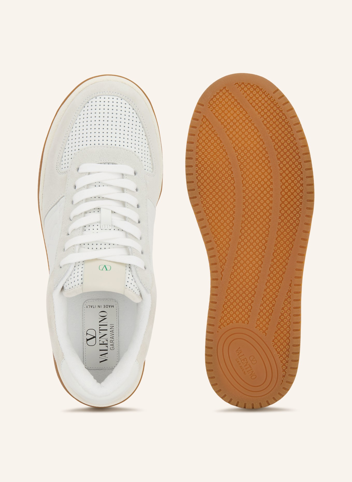 VALENTINO GARAVANI Sneaker SPARRY: HELLGRAU / CREME / GRAU
