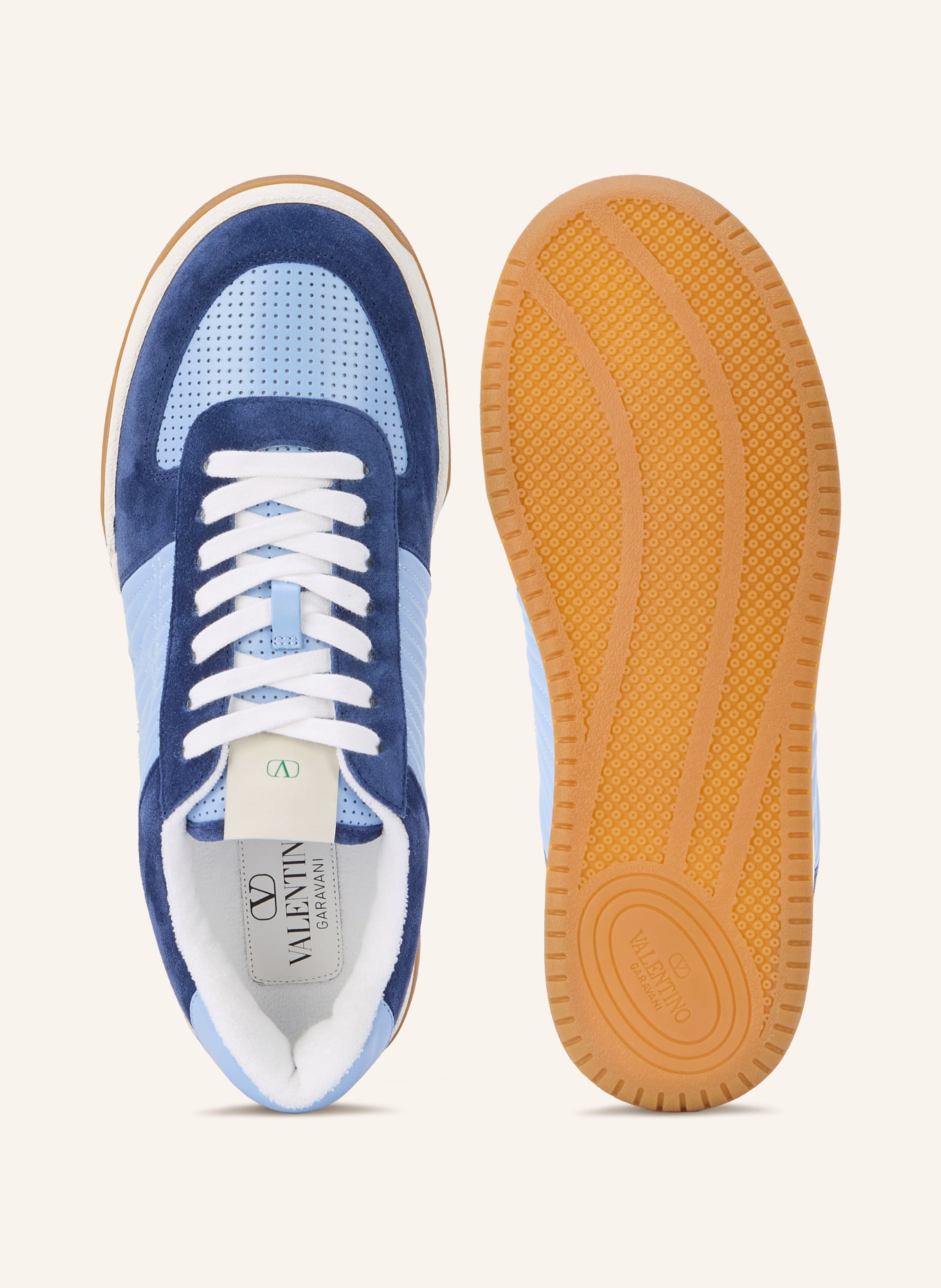 VALENTINO GARAVANI SPARRY Sneakers: LIGHT BLUE / DARK BLUE / WHITE