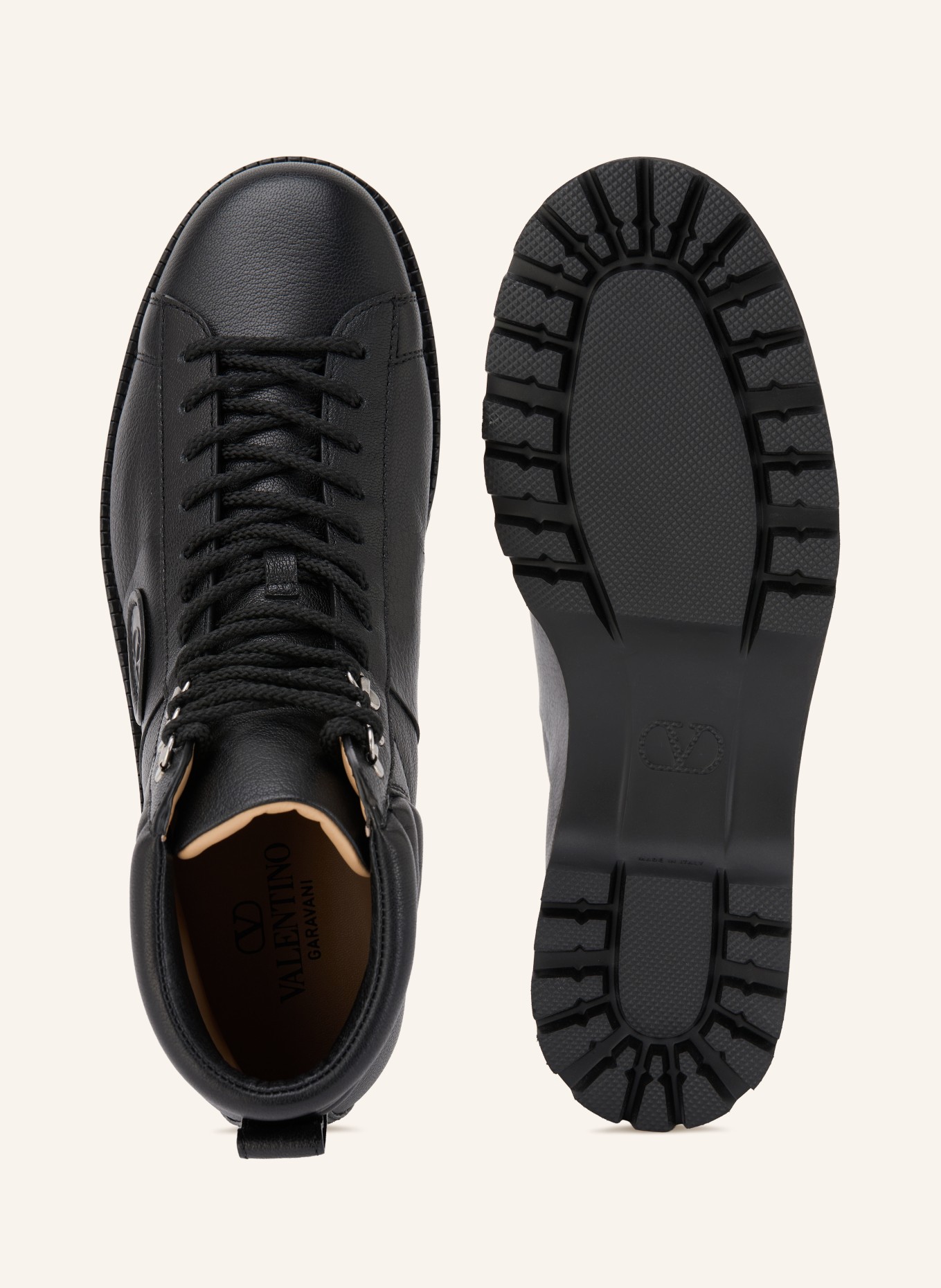 VALENTINO GARAVANI Schnürboots LORD CHUNKY: SCHWARZ