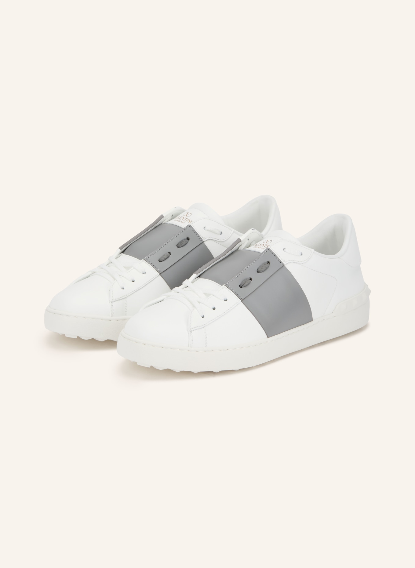 VALENTINO GARAVANI Sneakers OPEN: WHITE / GRAY