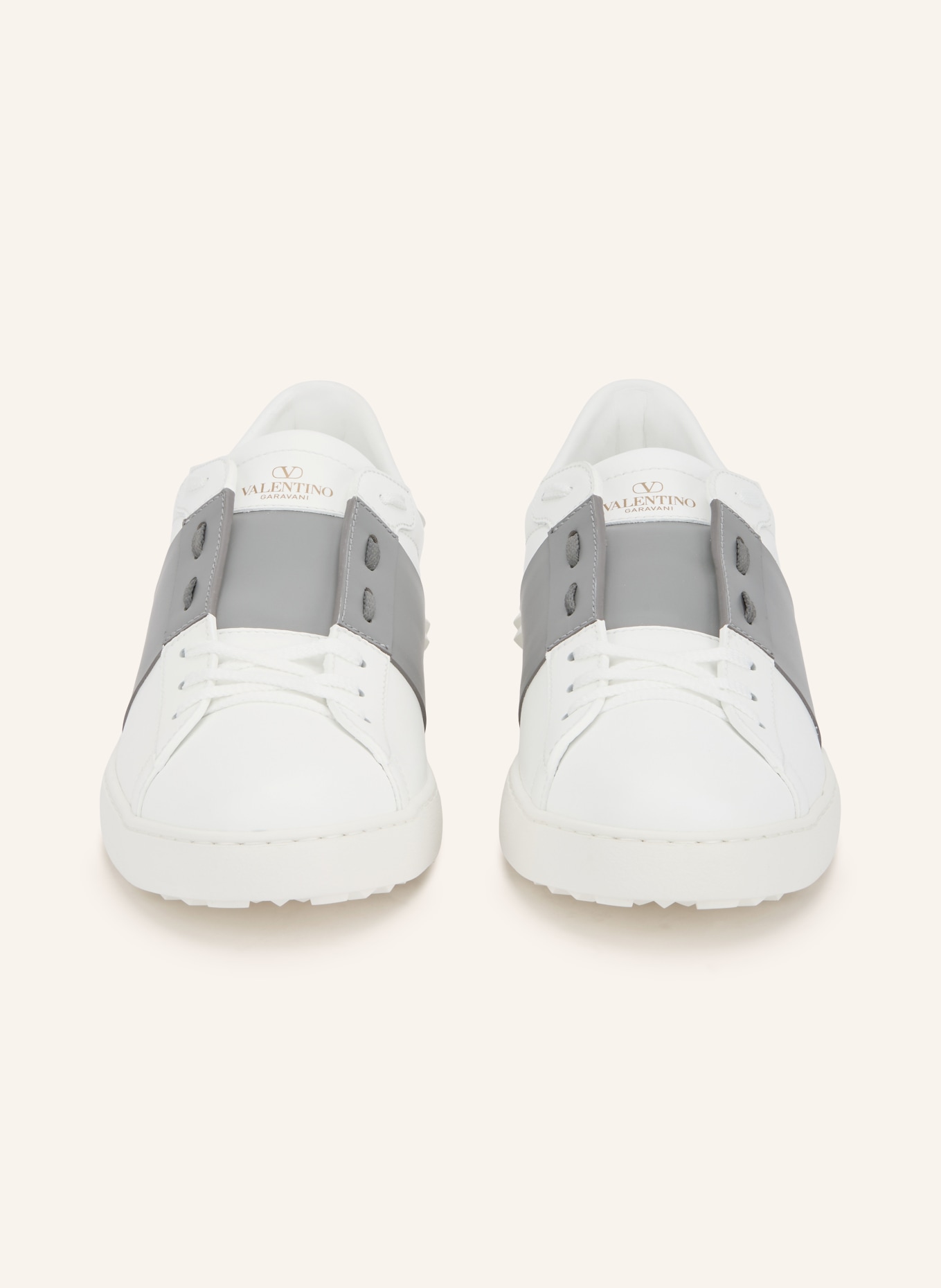 VALENTINO GARAVANI Sneakers OPEN: WHITE / GRAY