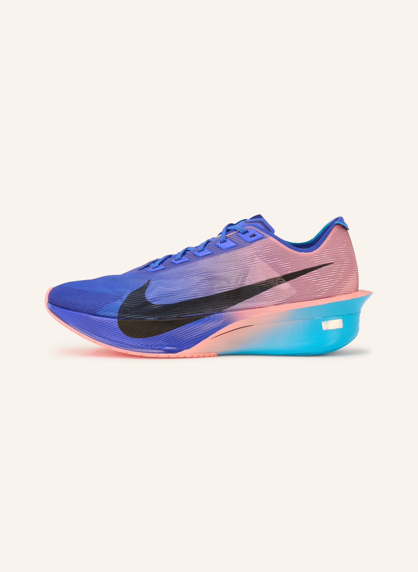 Nike Laufschuhe ZOOMX VAPORFLY 4: BLAU / LACHS / SCHWARZ