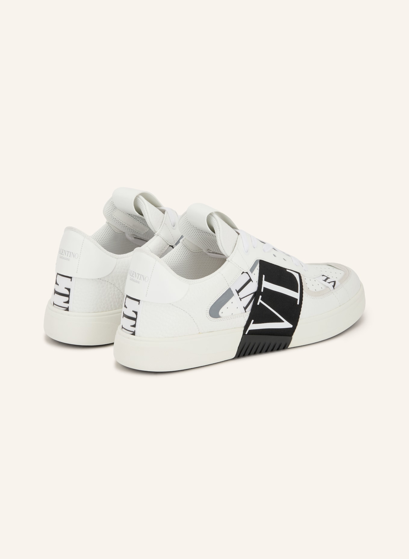 VALENTINO GARAVANI Sneaker VL7N: WEISS / SILBER / SCHWARZ
