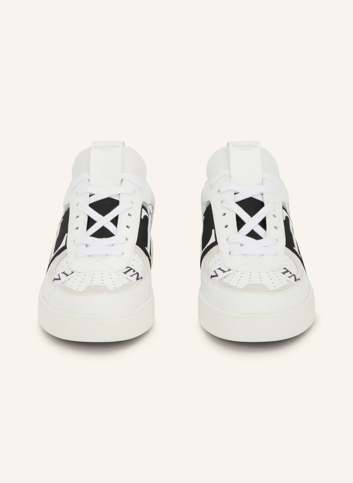 VALENTINO GARAVANI Sneaker VL7N: WEISS / SILBER / SCHWARZ