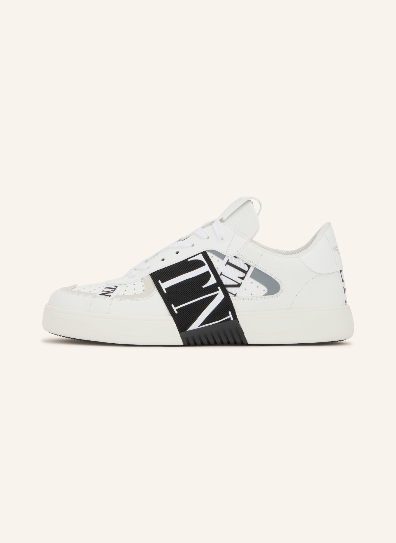 VALENTINO GARAVANI Sneaker VL7N: WEISS / SILBER / SCHWARZ