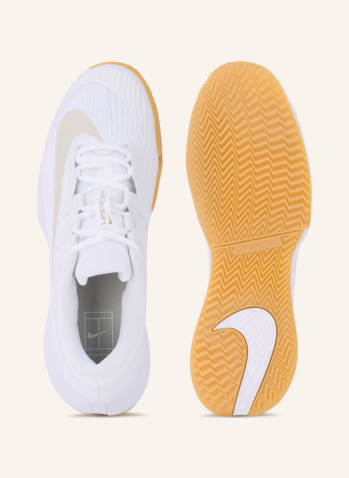 Nike Chaussures de tennis VAPOR PRO 3: BLANC / BEIGE