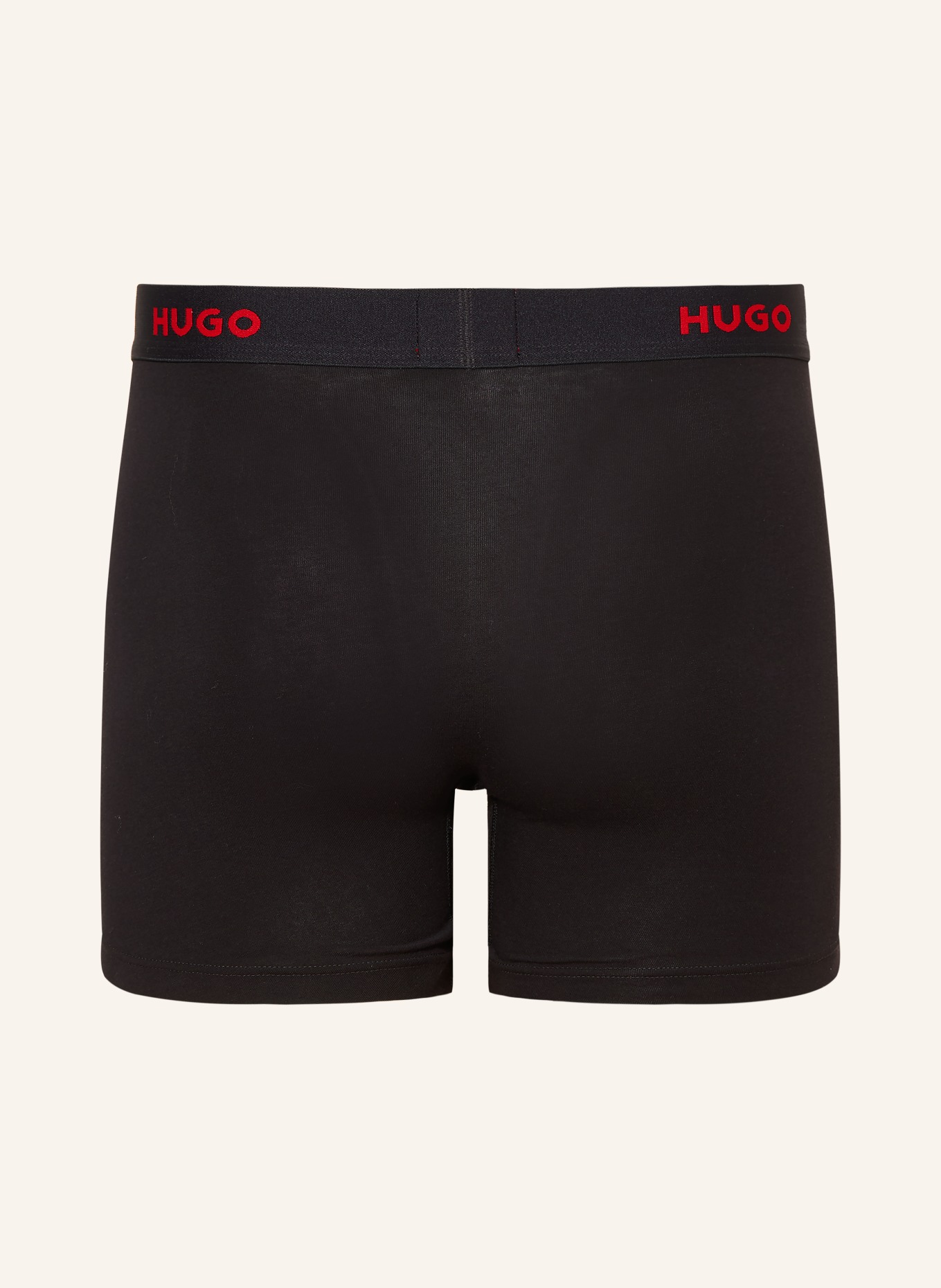 HUGO 3er-Pack Boxershorts: SCHWARZ