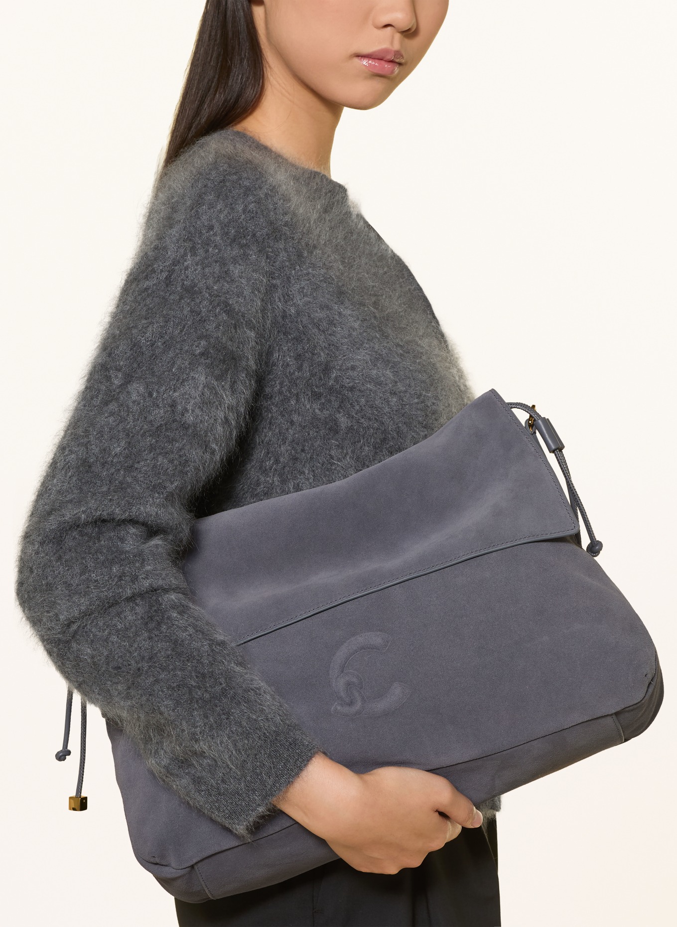 COCCINELLE Crossbody bag: GRAY / GOLD