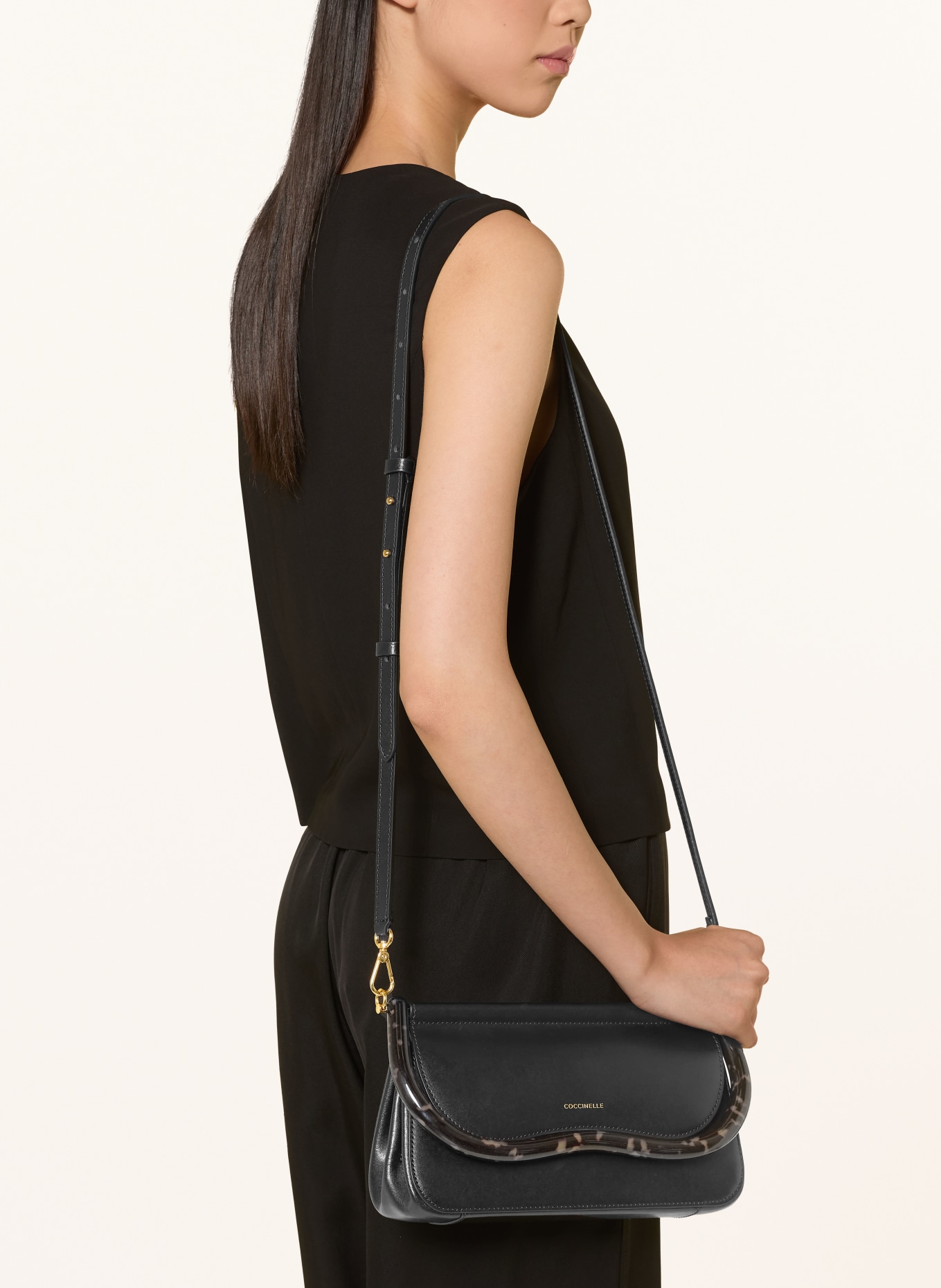 COCCINELLE Handbag: BLACK / GOLD