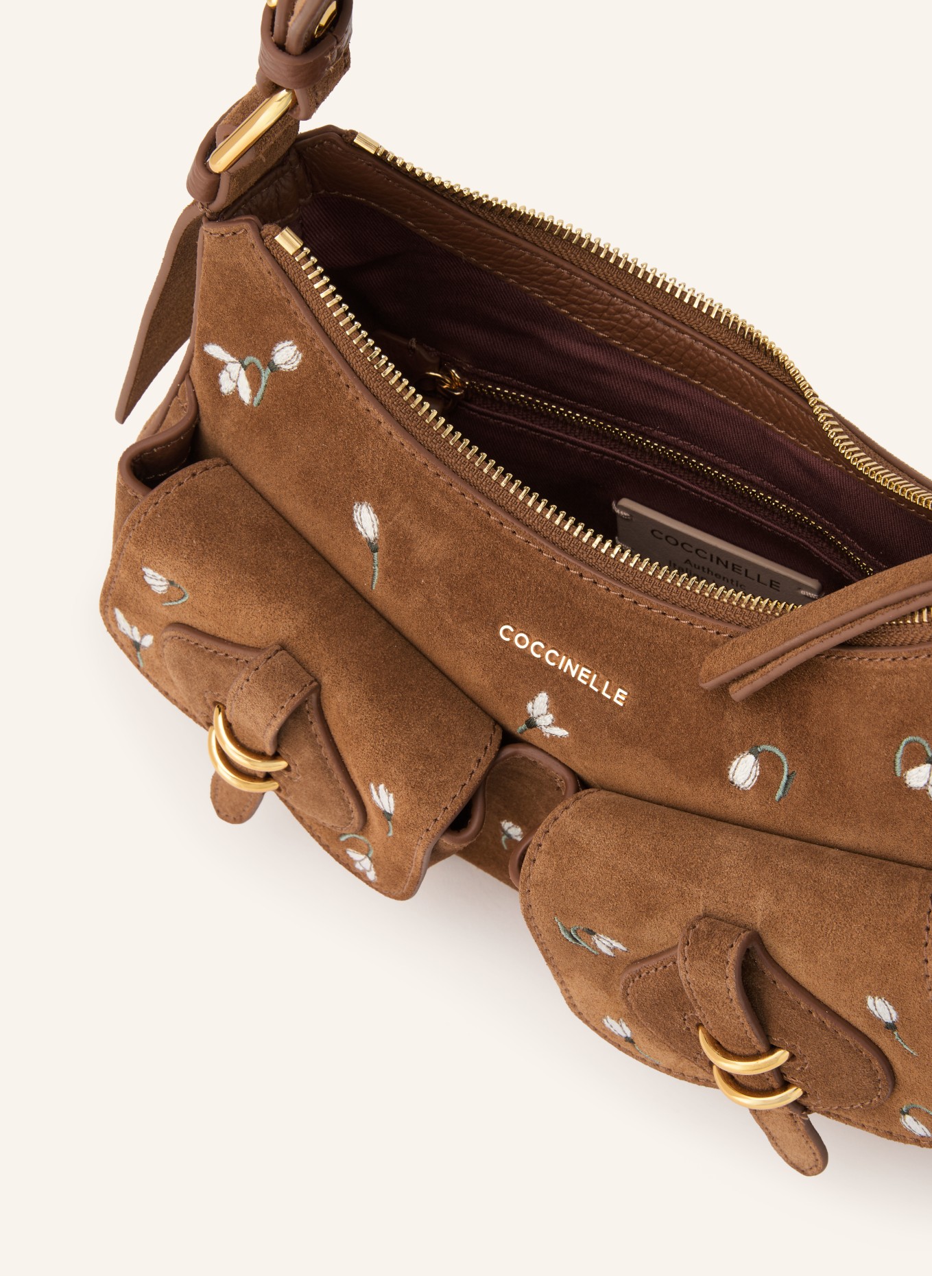 COCCINELLE Schoudertas MAVERY: COGNAC