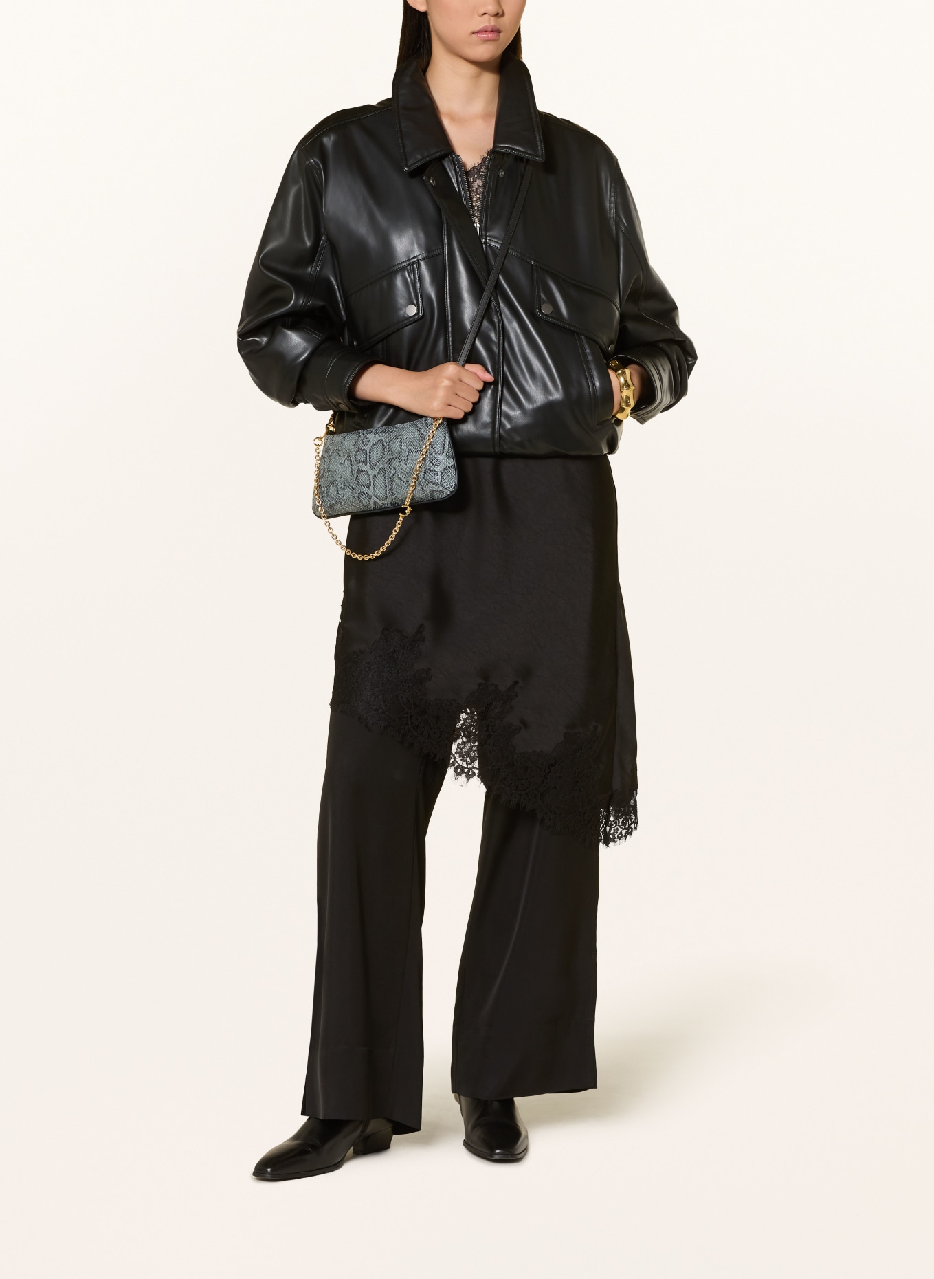 COCCINELLE Shoulder bag: GRAY / GOLD / BLACK