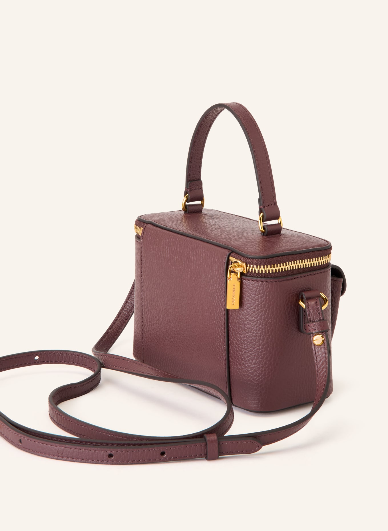 COCCINELLE Schoudertas: MARRON FONCÉ / GOUD