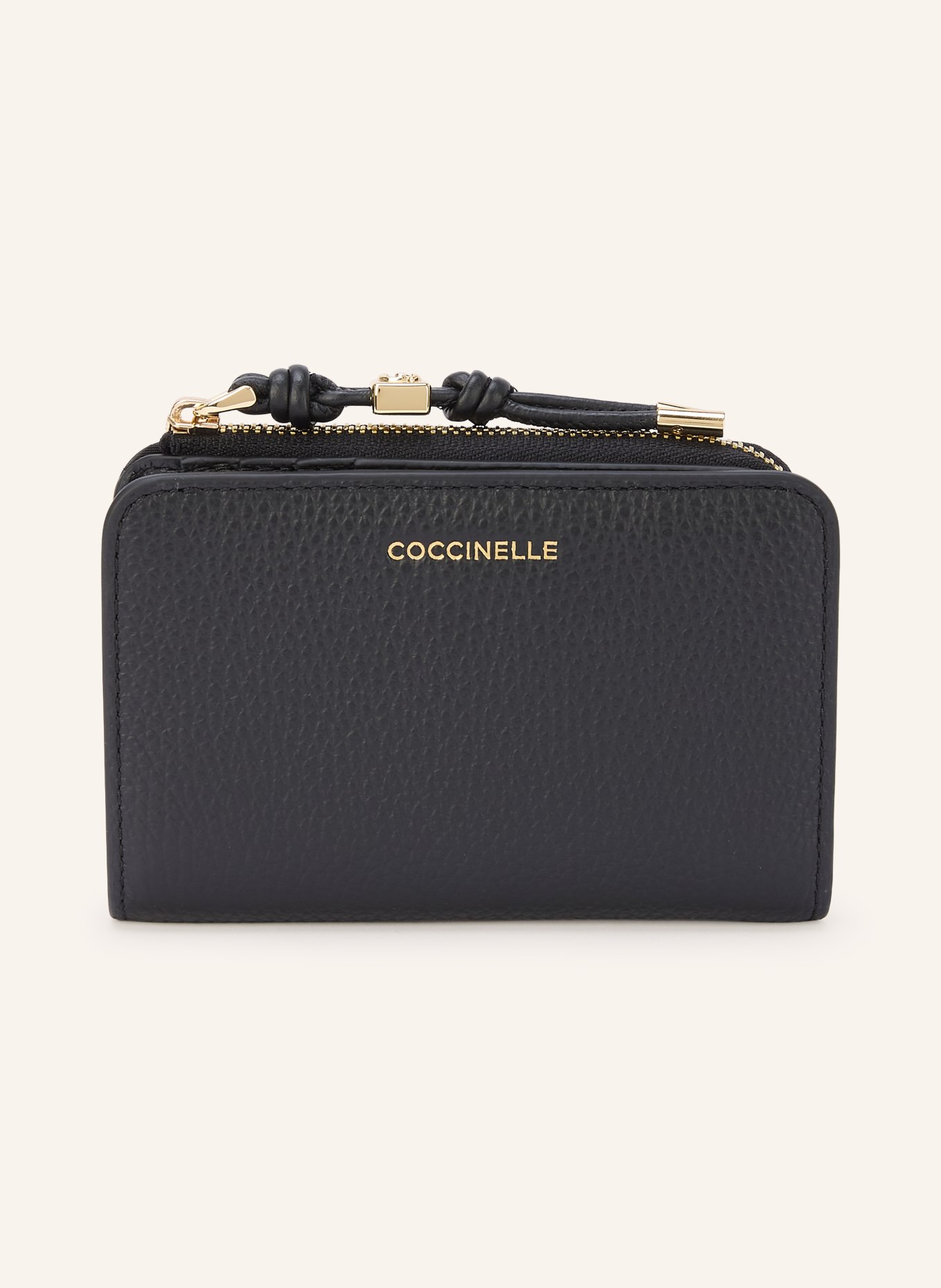 COCCINELLE Geldbörse: SCHWARZ / GOLD