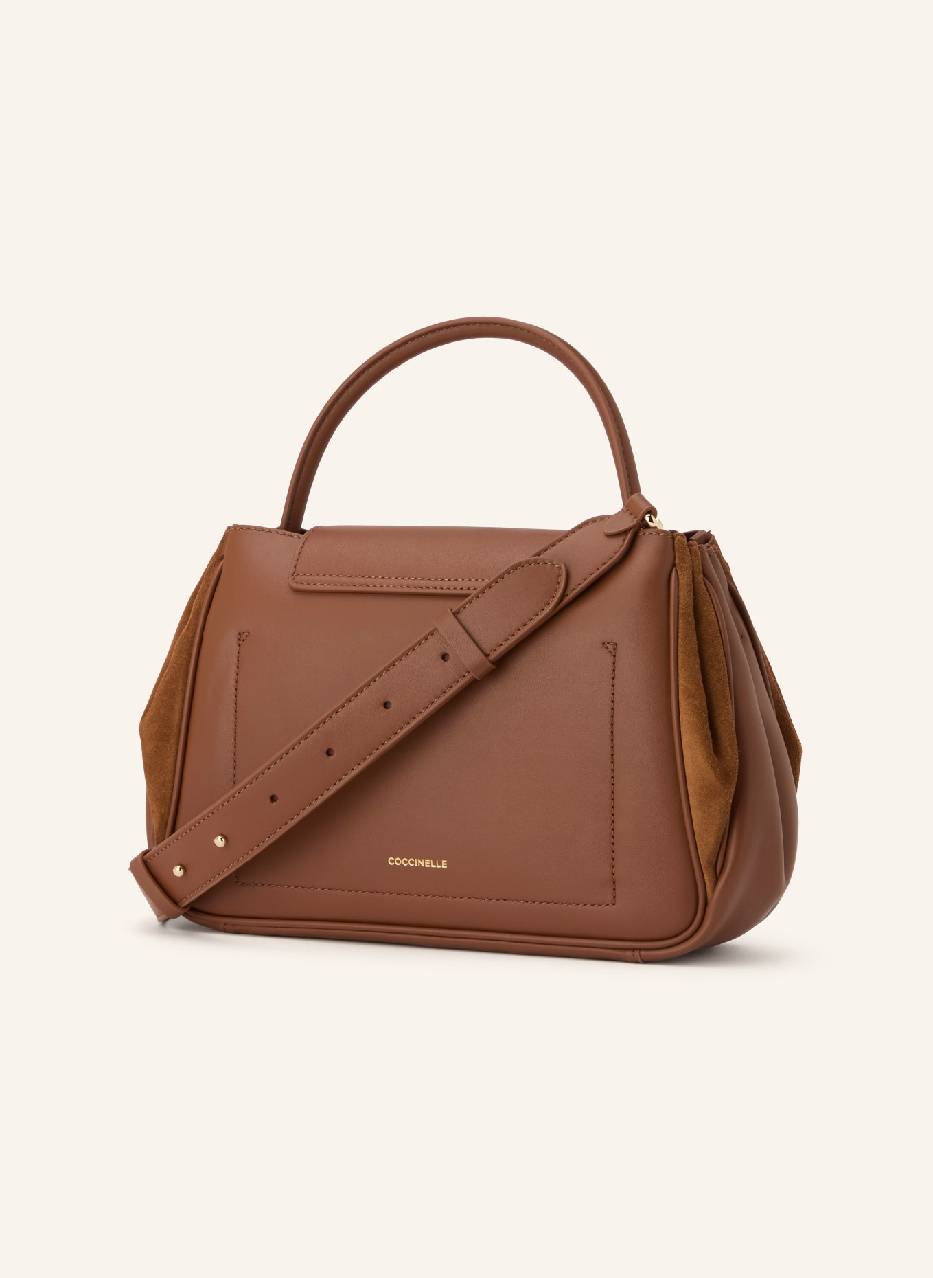 COCCINELLE Handbag: BROWN / GOLD