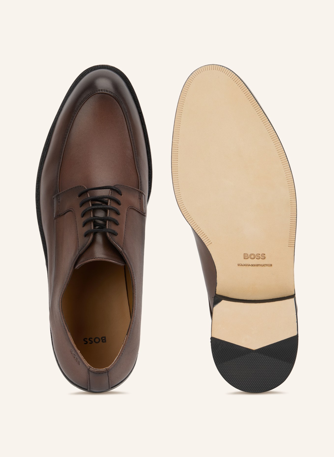 BOSS TAYIL lace-up shoes: DARK BROWN