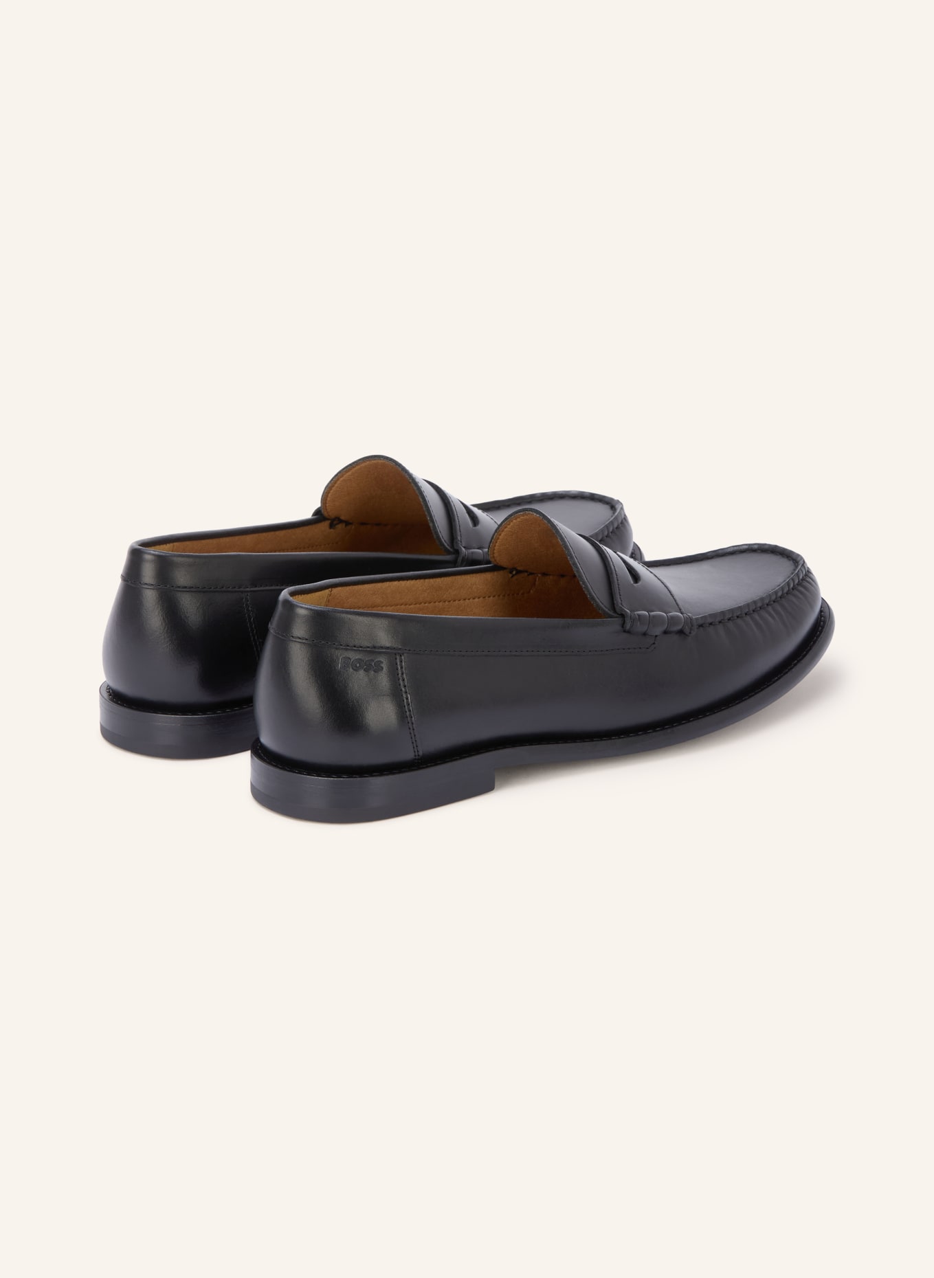 BOSS Pennyloafer TEVAN: ZWART