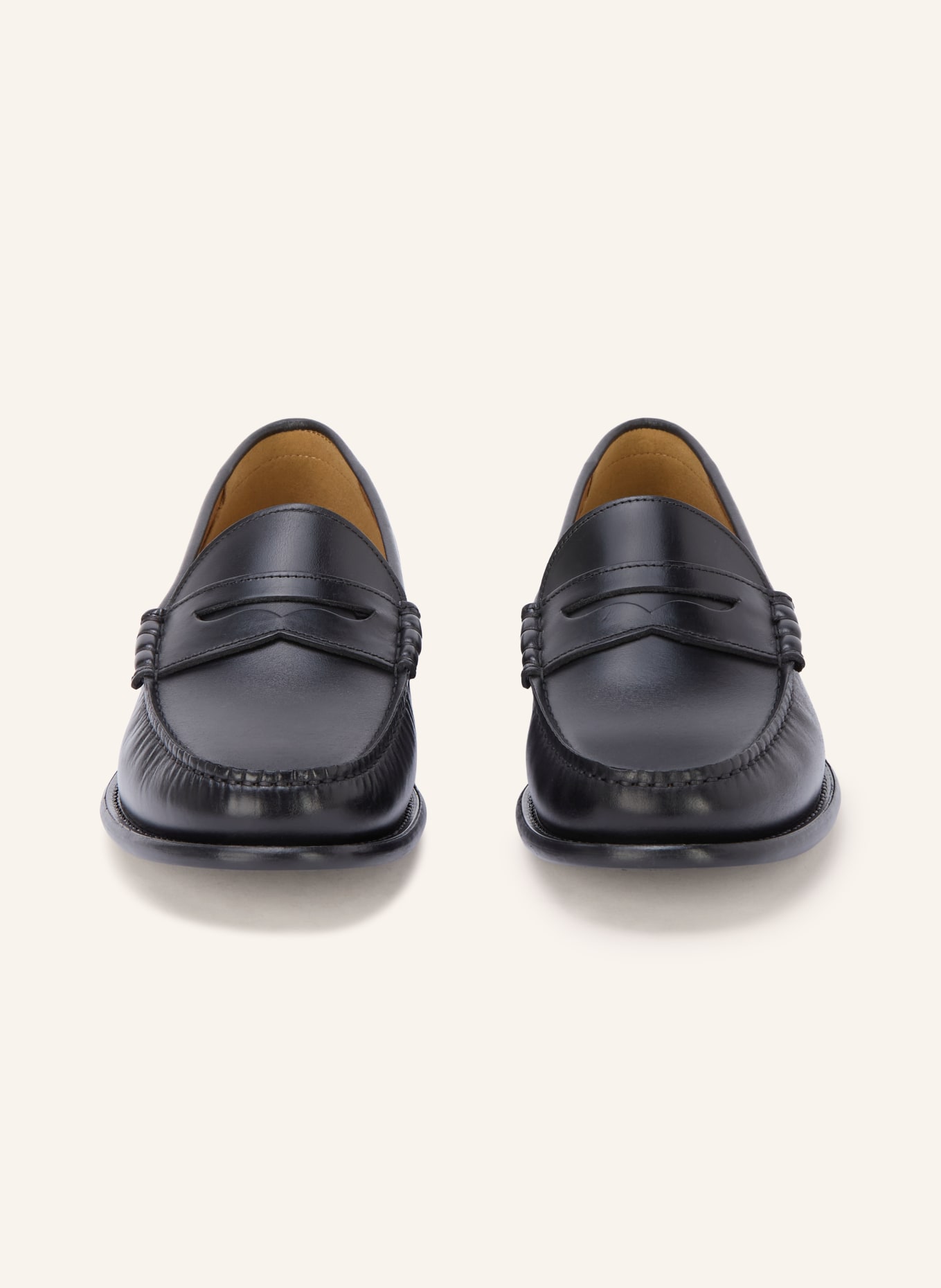 BOSS Pennyloafer TEVAN: ZWART