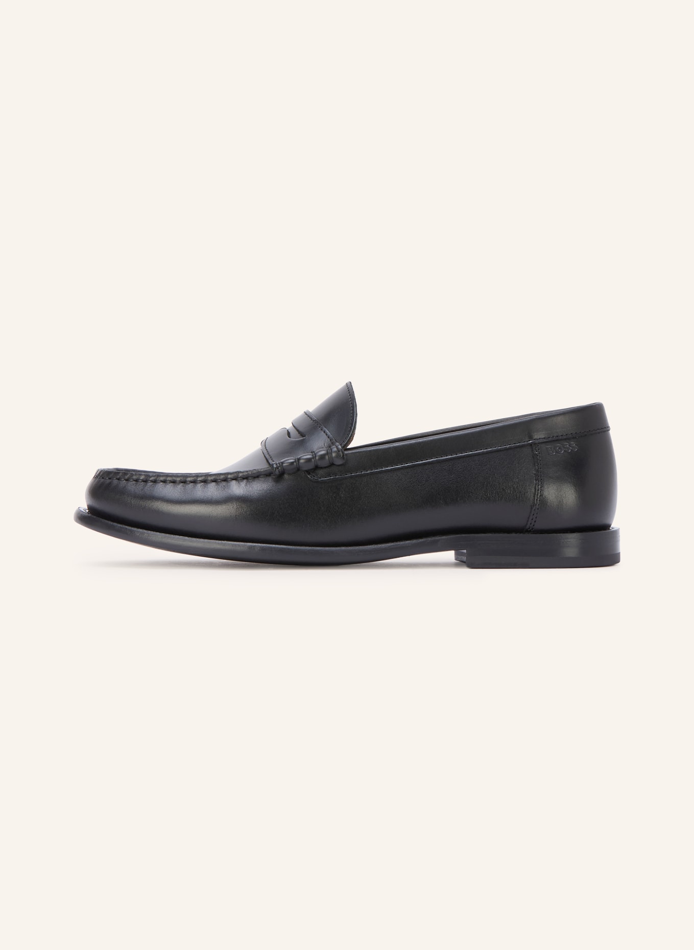BOSS Pennyloafer TEVAN: ZWART