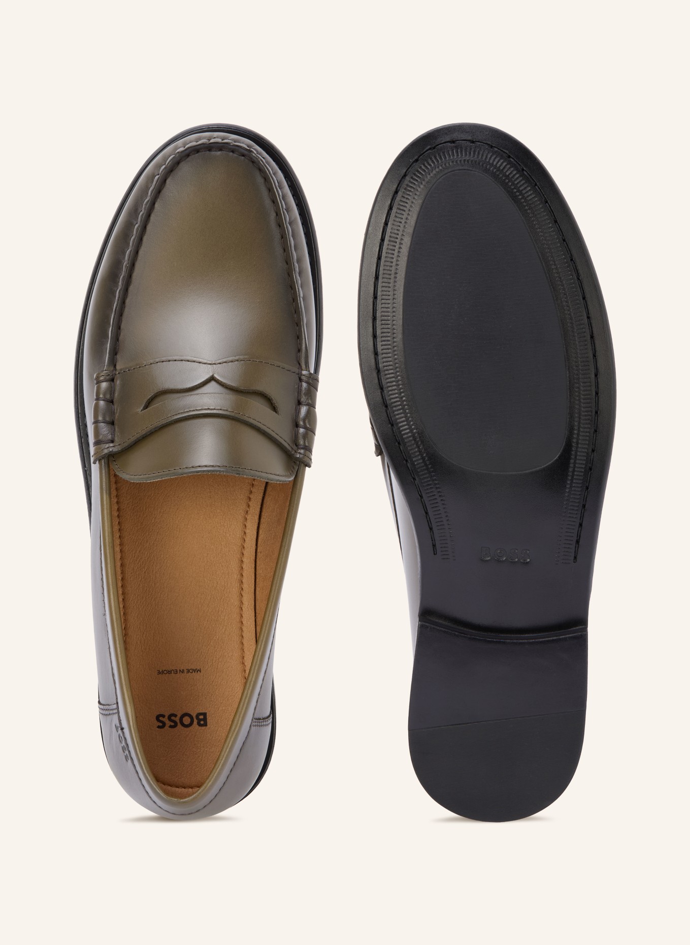 BOSS Pennyloafer TEVAN: KAKI