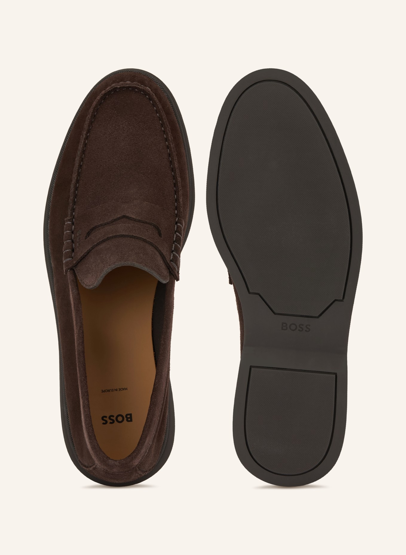 BOSS Penny-Loafer SIENNE: DUNKELBRAUN
