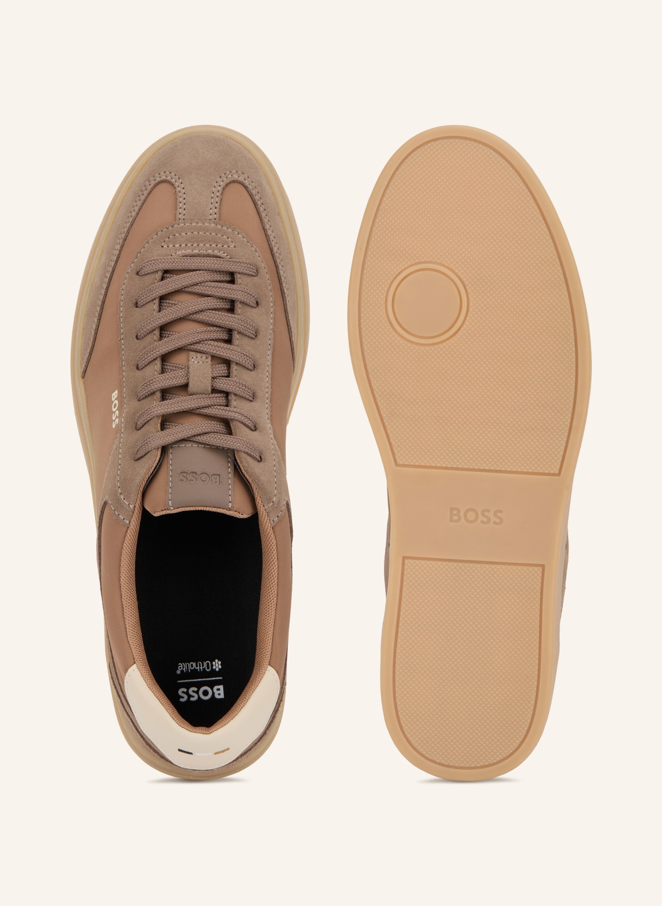 BOSS Sneakers KIERAN: TAUPE / CAMEL / CRÈME