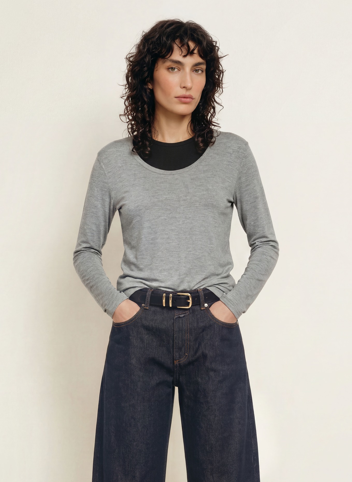 CLOSED Longsleeve: GRAU
