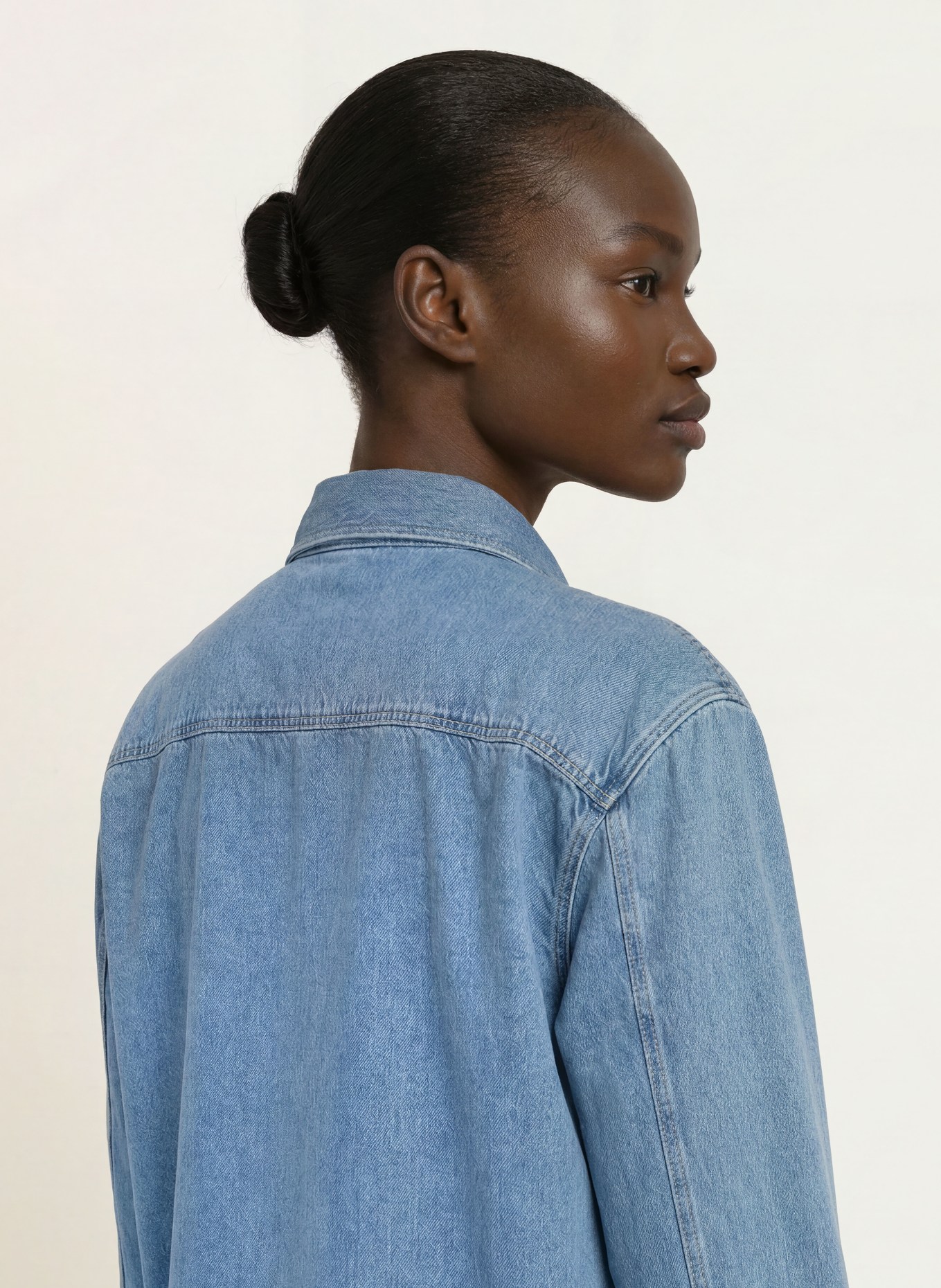 CLOSED Jeansbluse: HELLBLAU