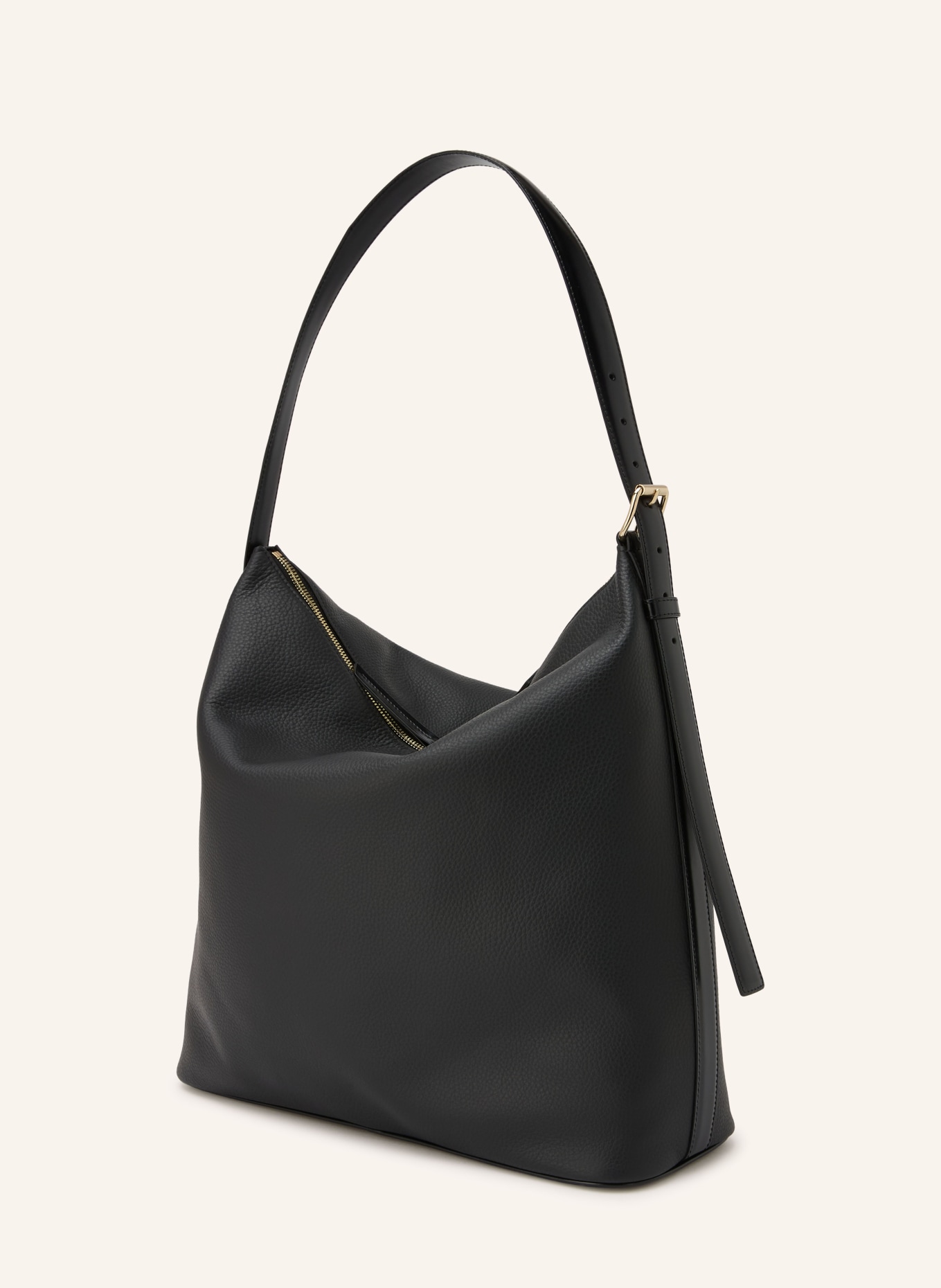 A.P.C. Schultertasche VERA MAXI: SCHWARZ / GOLD