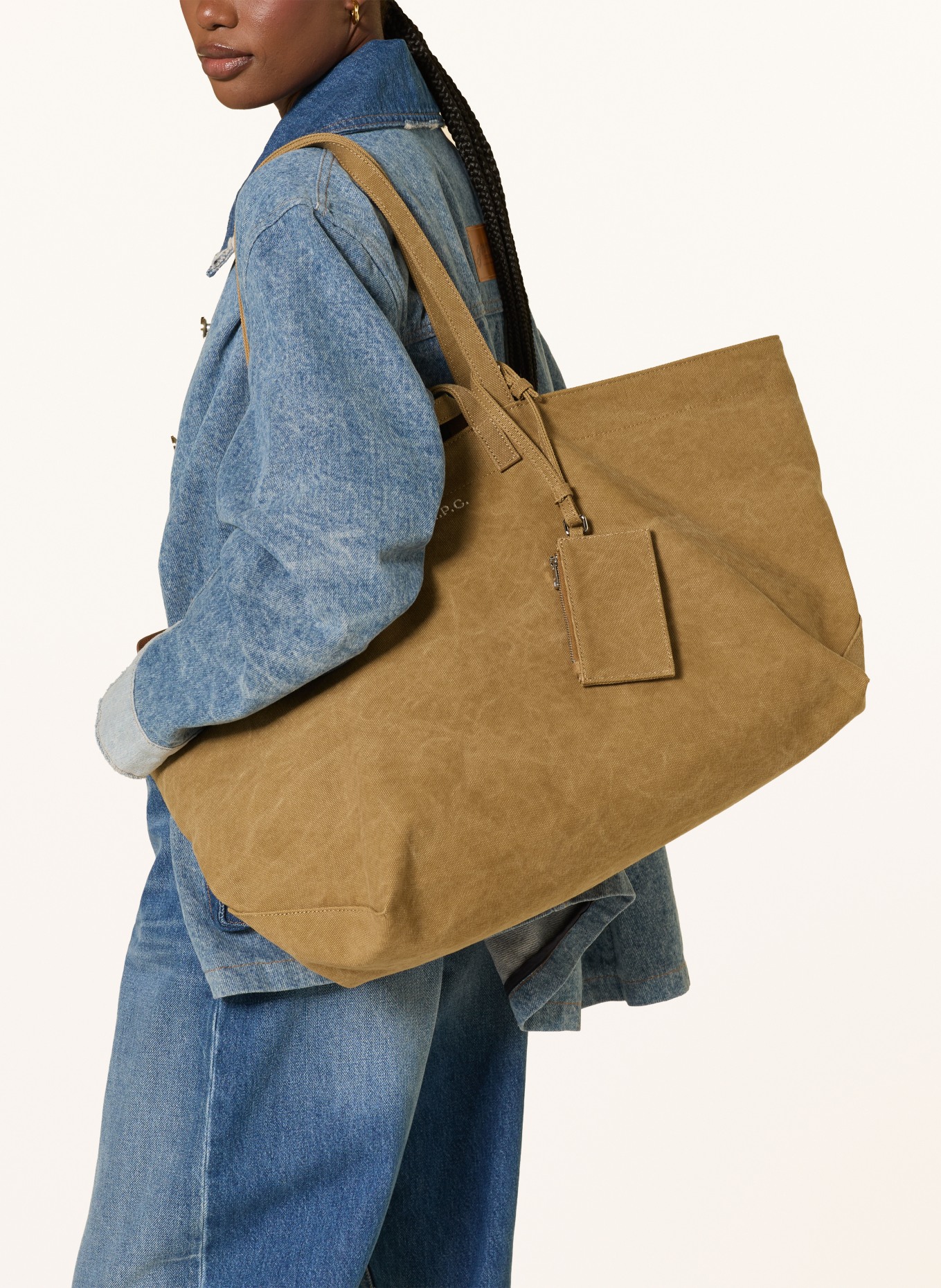 A.P.C. Shoppers LE DRUMMER: COGNAC / ZILVER