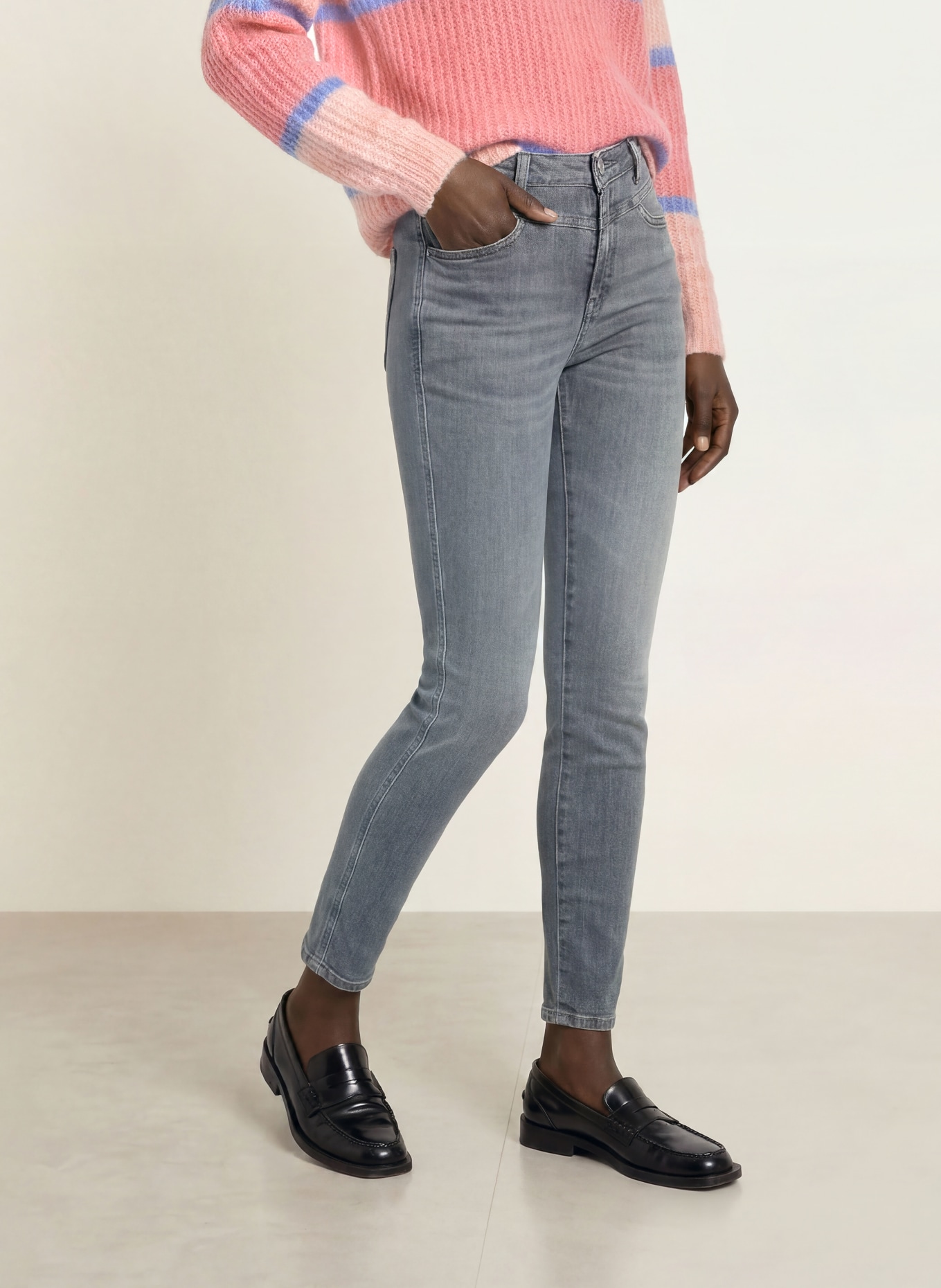 CLOSED Skinny Jeans SKINNY PUSHER: MGY MID GREY