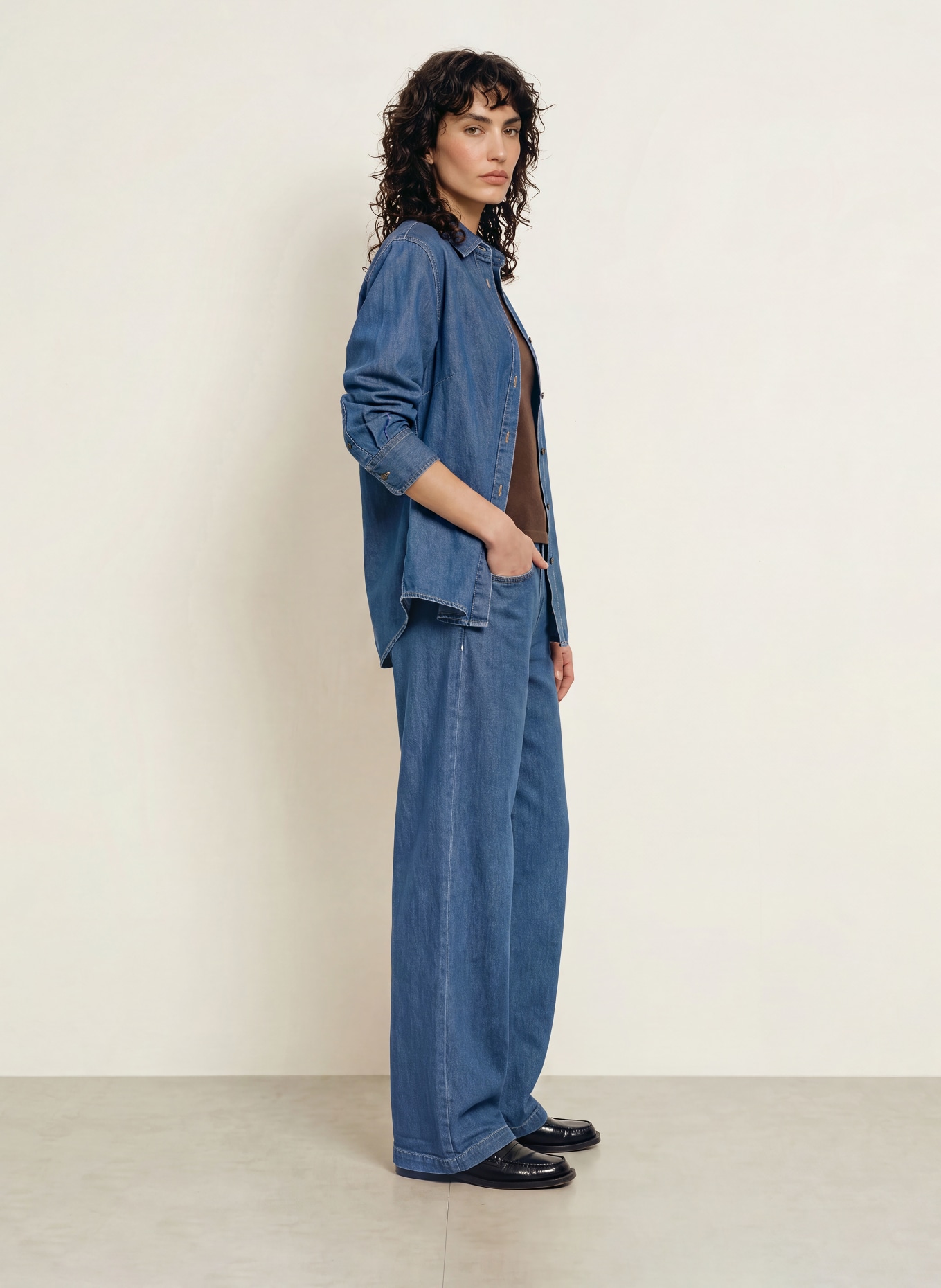 CLOSED Wide leg jeans WINONA: DBL DARK BLUE