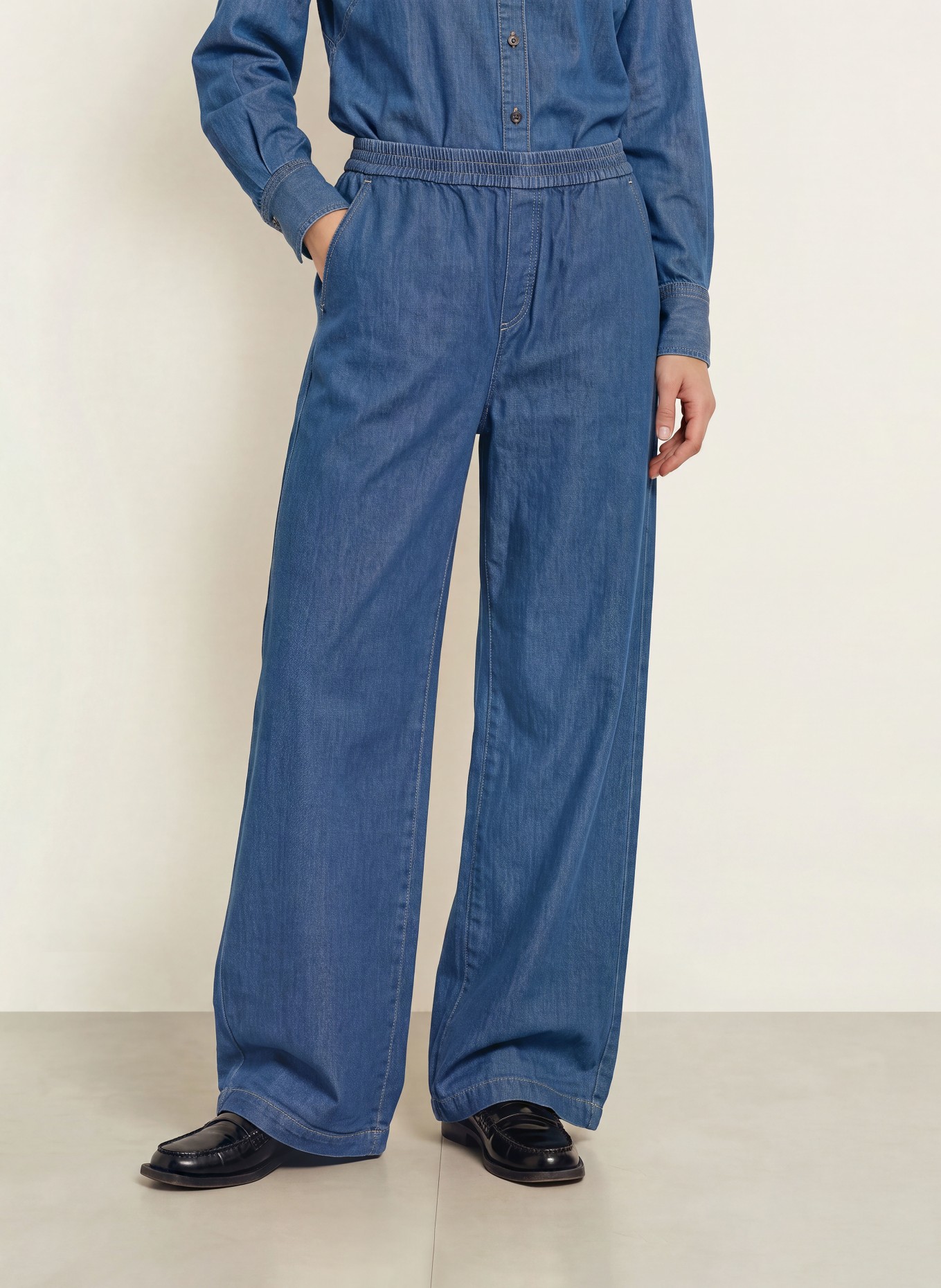 CLOSED Wide leg jeans WINONA: DBL DARK BLUE