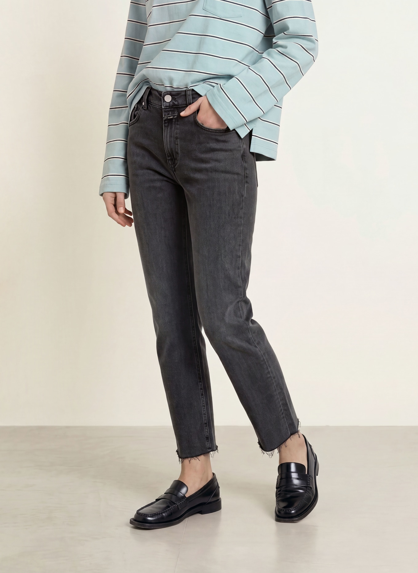 CLOSED Cropped jeans MILO: DGY DARK GREY