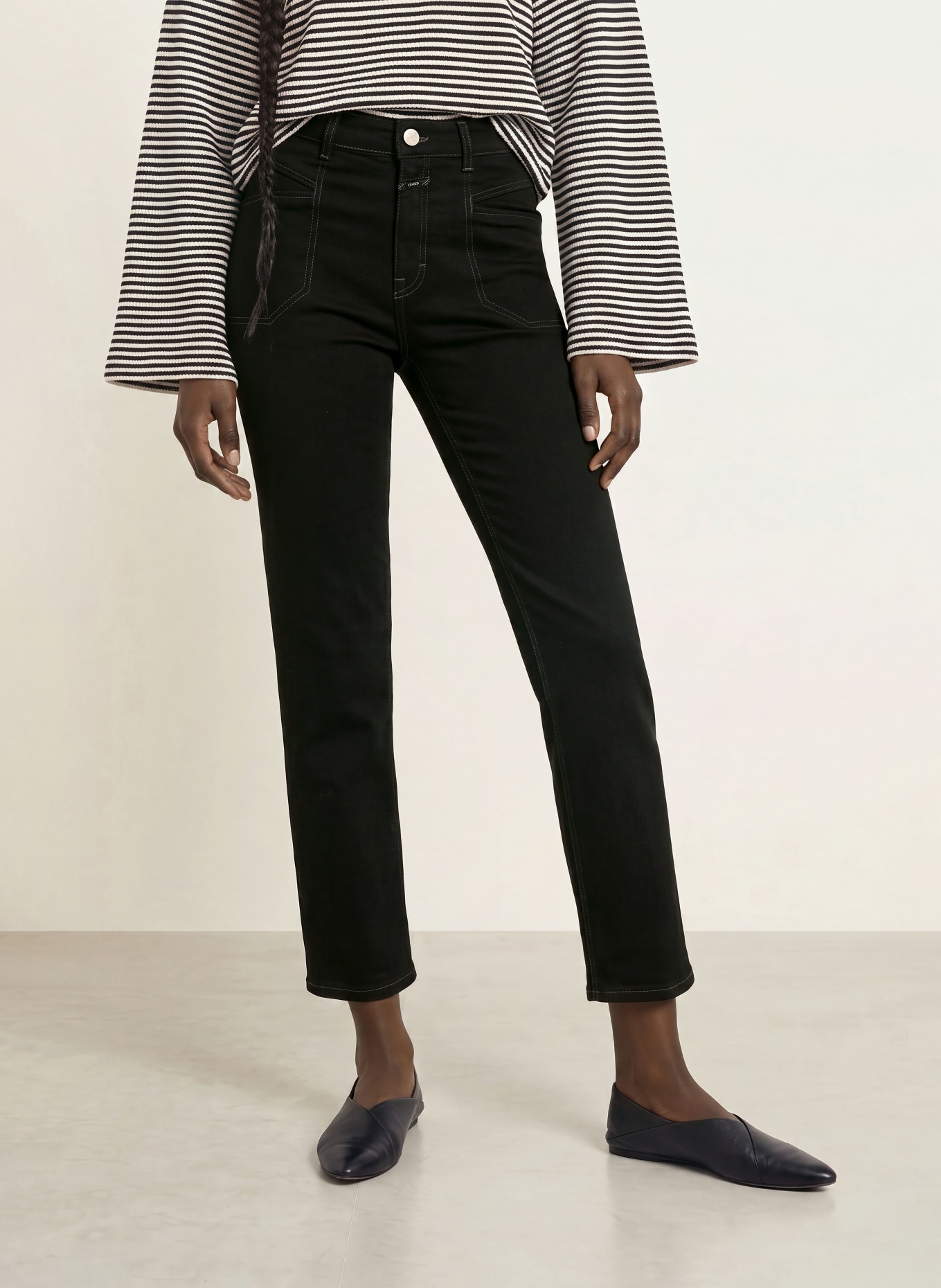 CLOSED Cropped jeans MIRA-X: 100 BLACK