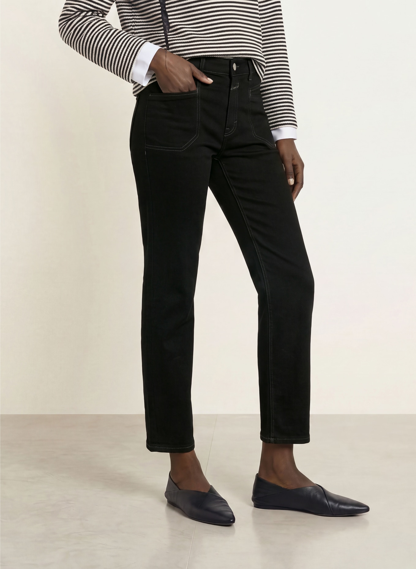 CLOSED Cropped jeans MIRA-X: 100 BLACK